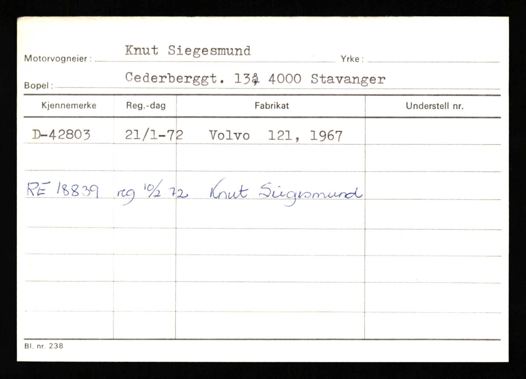 Stavanger trafikkstasjon, SAST/A-101942/0/G/L0006: Registreringsnummer: 34250 - 49007, 1930-1971, p. 2271