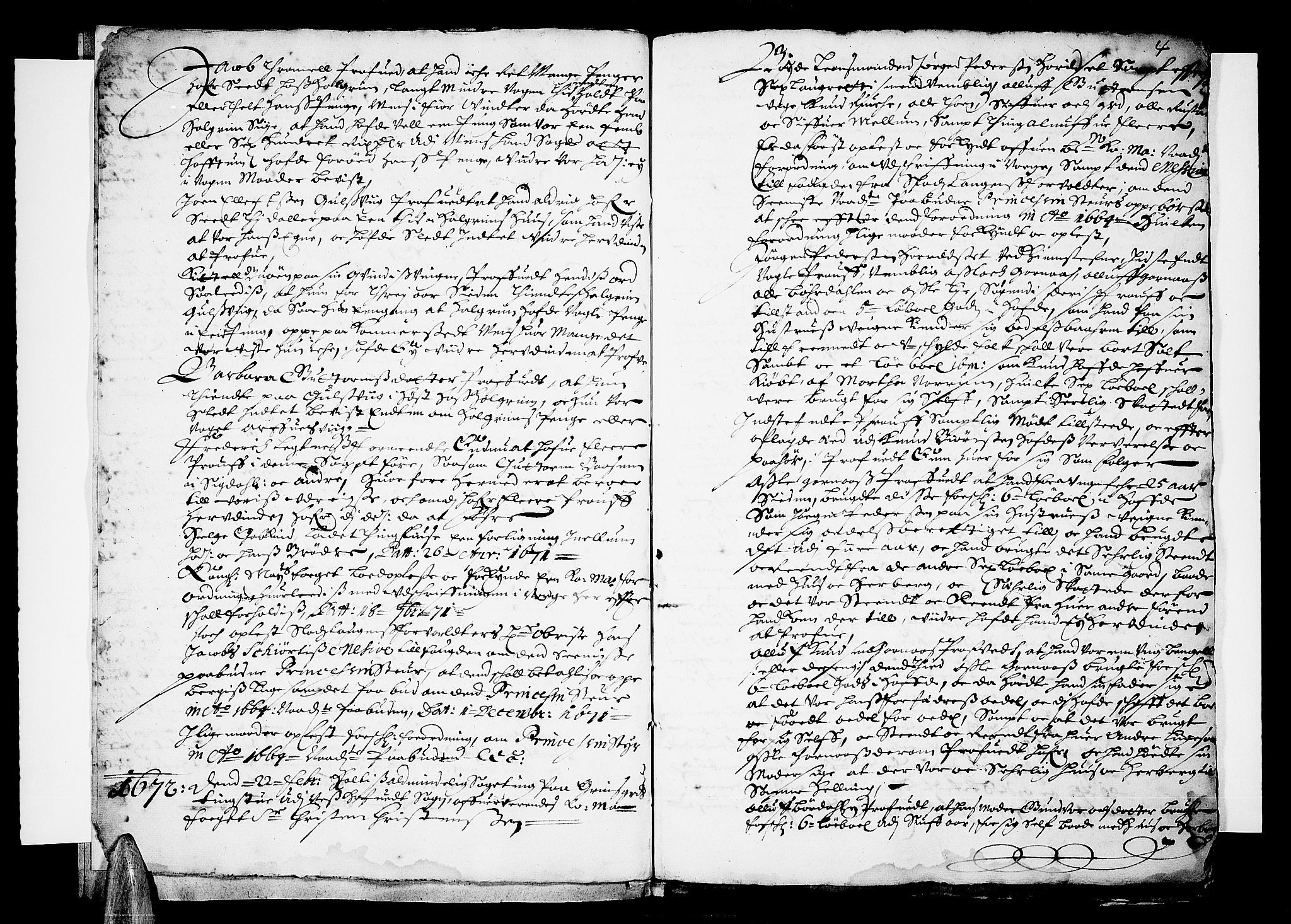 Ringerike og Hallingdal sorenskriveri, SAKO/A-81/F/Fa/Fab/L0002: Tingbok - Sorenskriveriet, 1672-1673, p. 4