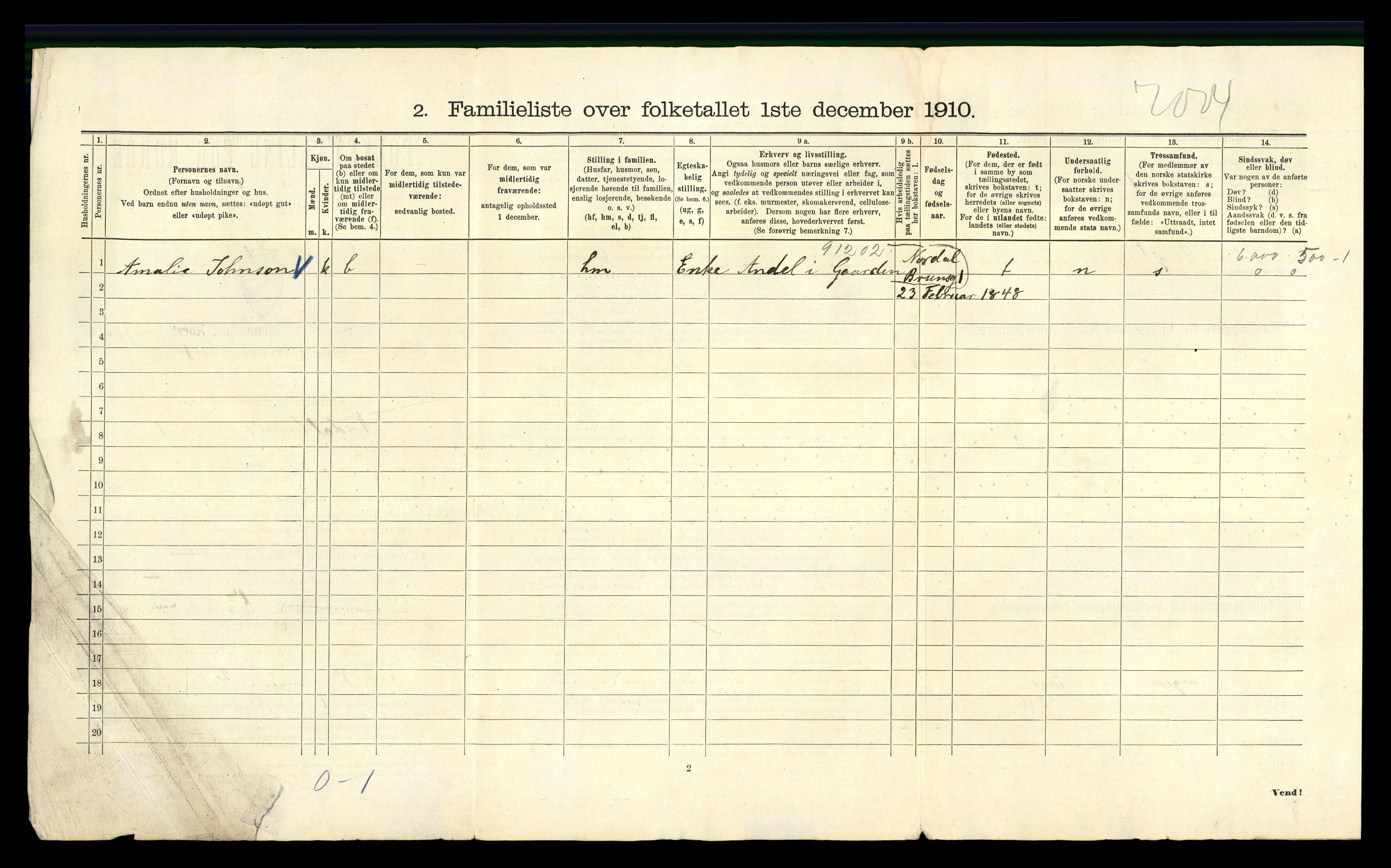 RA, 1910 census for Kristiania, 1910, p. 70296