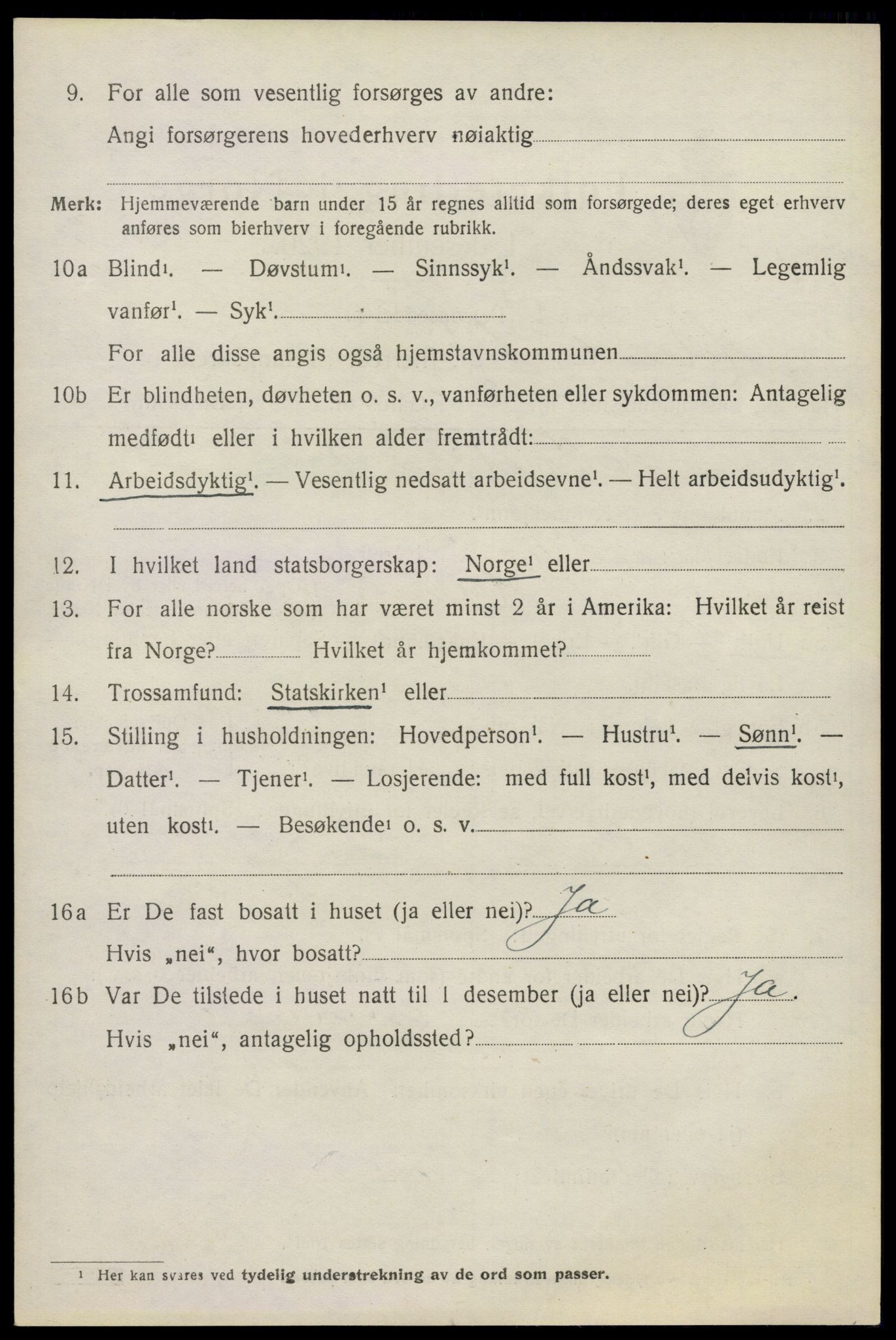 SAO, 1920 census for Høland, 1920, p. 9672