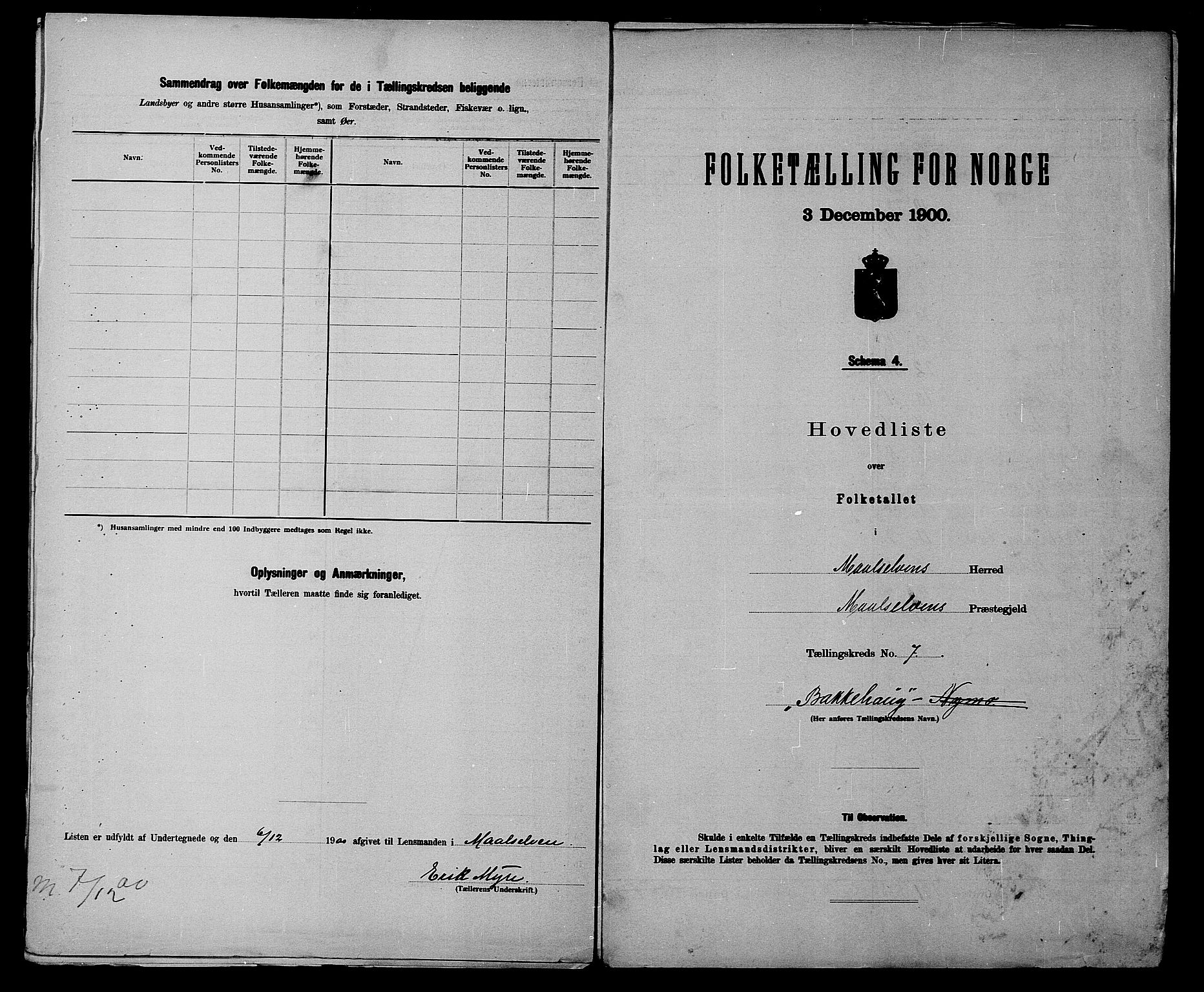 SATØ, 1900 census for Målselv, 1900, p. 16