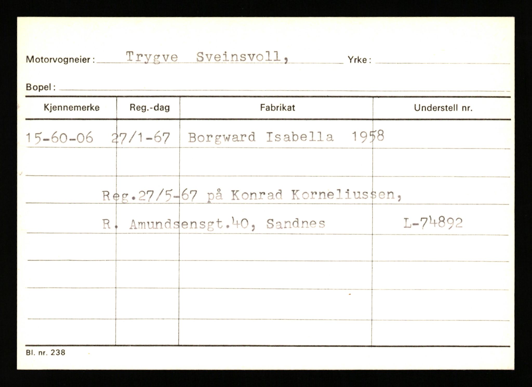 Stavanger trafikkstasjon, SAST/A-101942/0/G/L0010: Registreringsnummer: 130000 - 239953, 1930-1971, p. 893