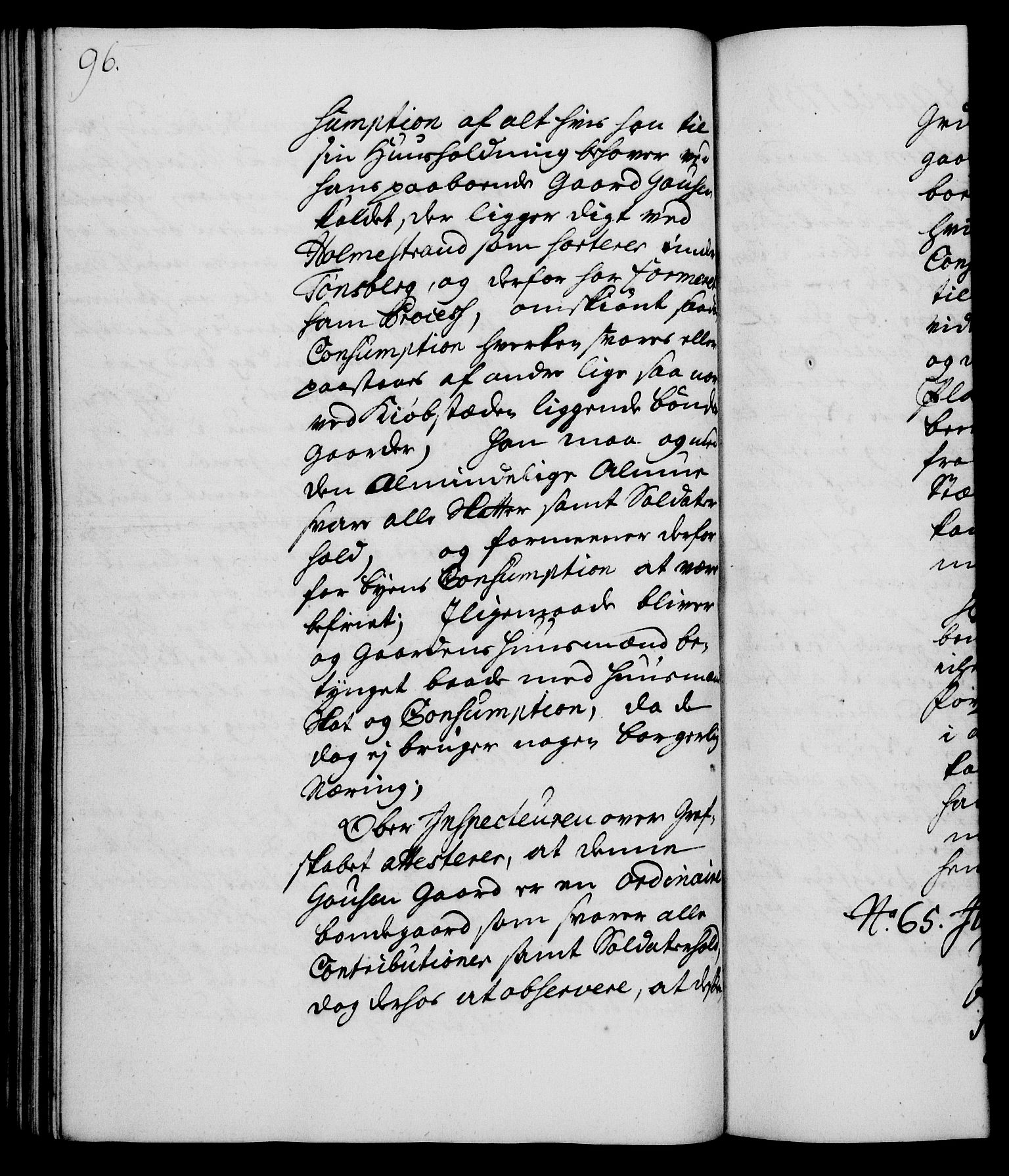Rentekammeret, Kammerkanselliet, RA/EA-3111/G/Gh/Gha/L0015: Norsk ekstraktmemorialprotokoll (merket RK 53.60), 1733, p. 96
