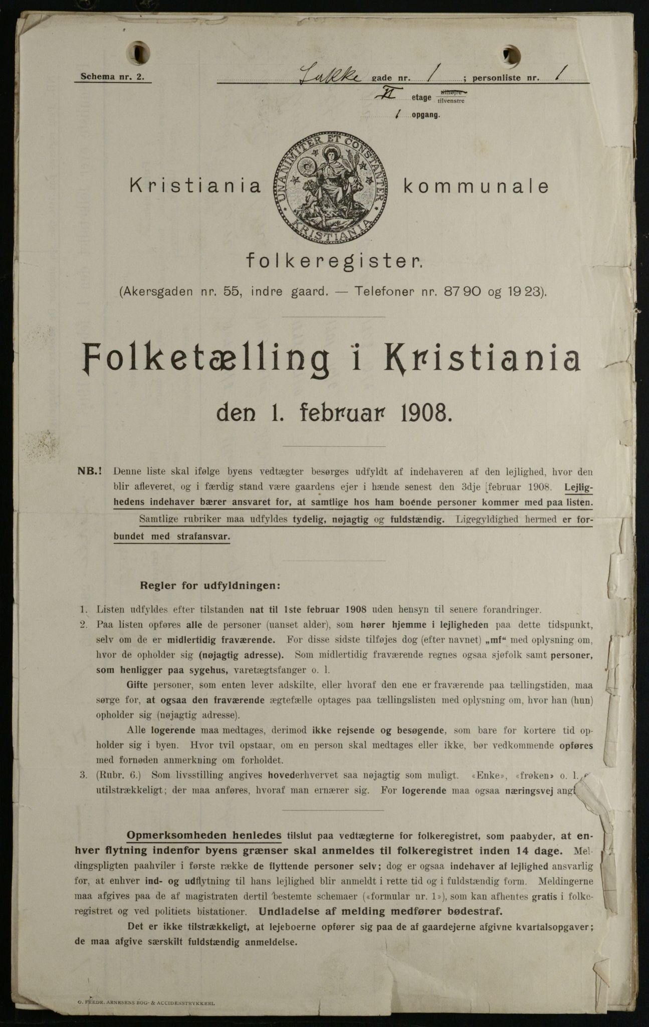 OBA, Municipal Census 1908 for Kristiania, 1908, p. 49579