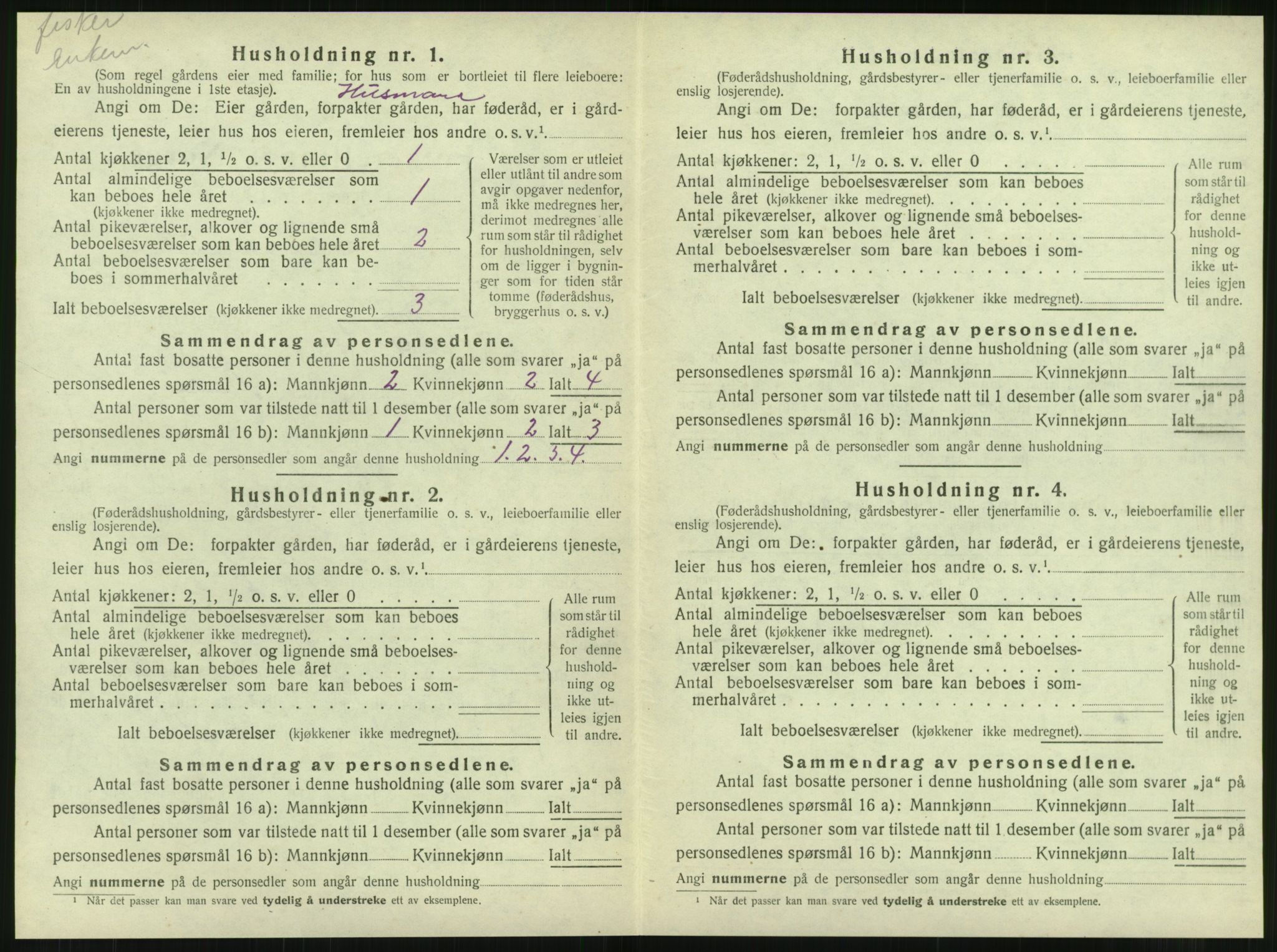 SAT, 1920 census for Brønnøy, 1920, p. 1063