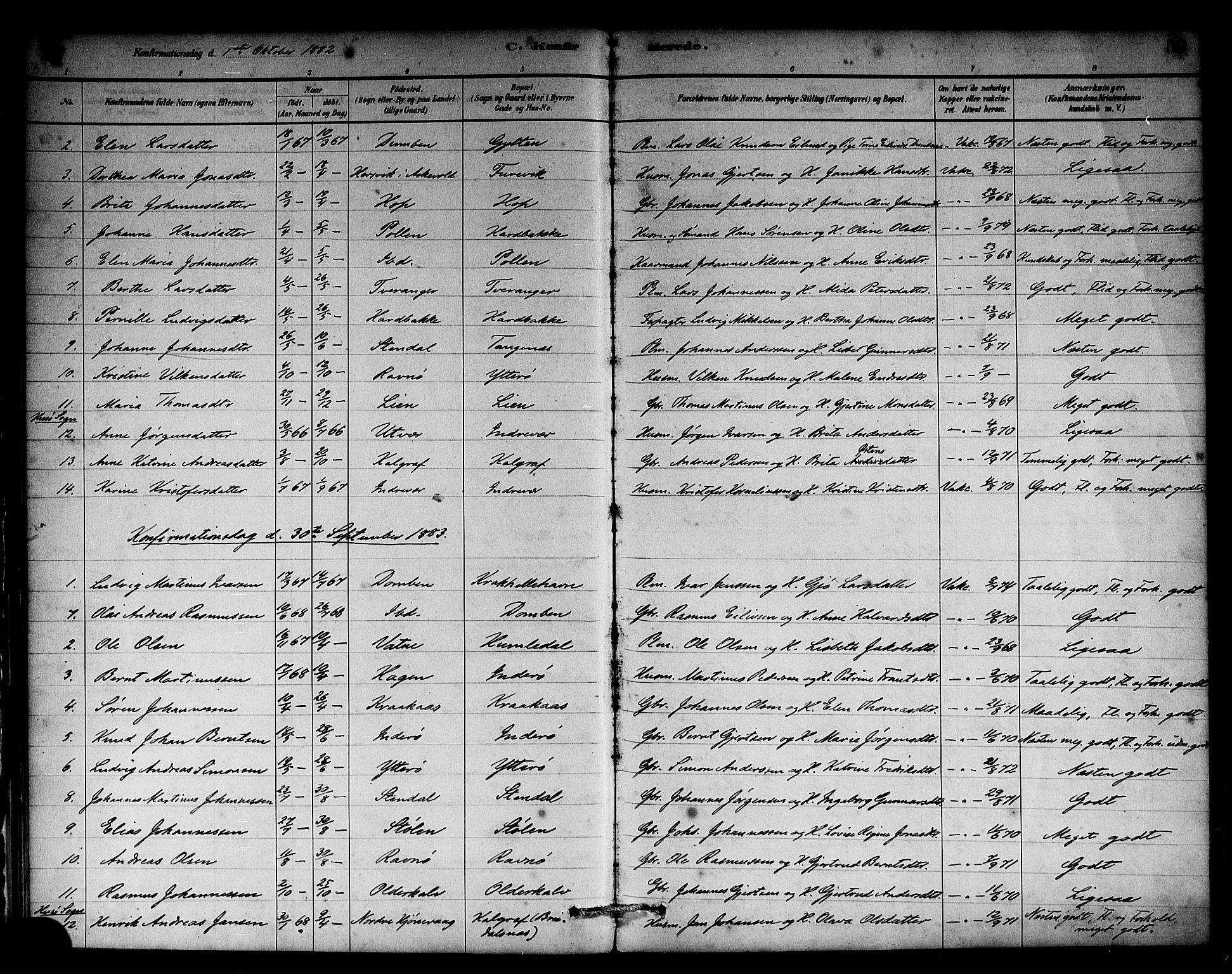 Solund sokneprestembete, AV/SAB-A-81401: Parish register (official) no. A 1, 1881-1902, p. 59