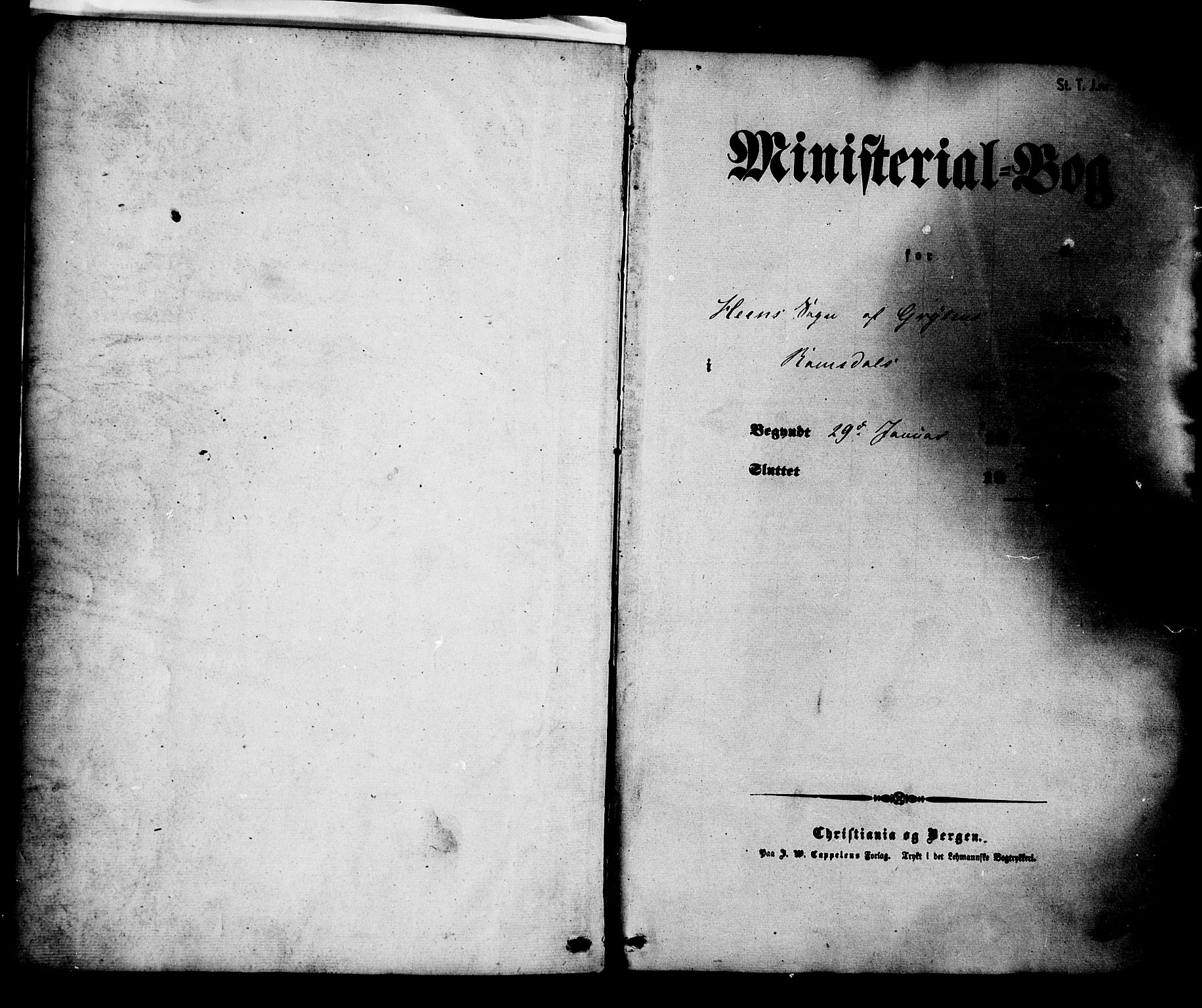 Ministerialprotokoller, klokkerbøker og fødselsregistre - Møre og Romsdal, SAT/A-1454/545/L0586: Parish register (official) no. 545A02, 1854-1877, p. 1