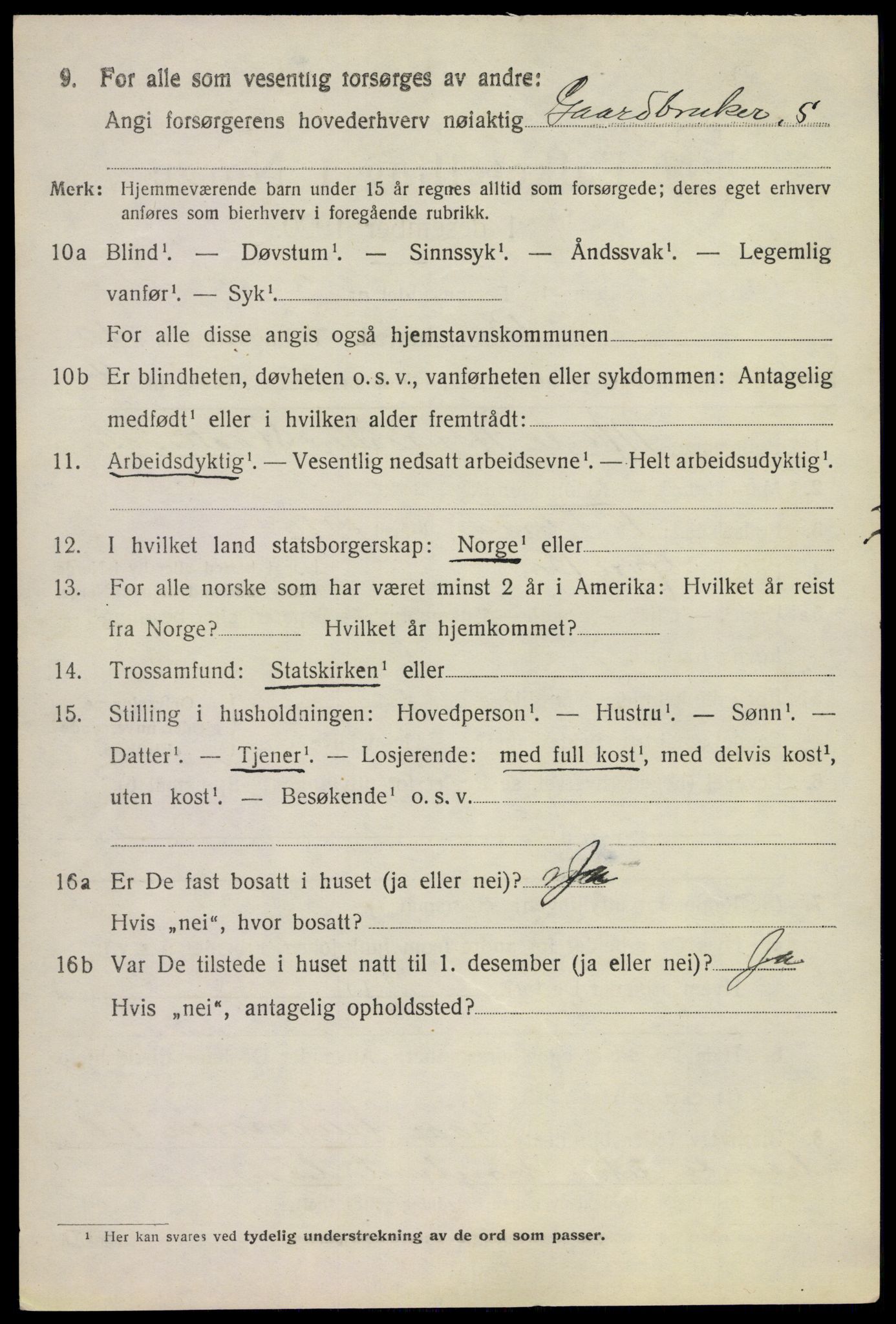 SAKO, 1920 census for Bø (Telemark), 1920, p. 6631