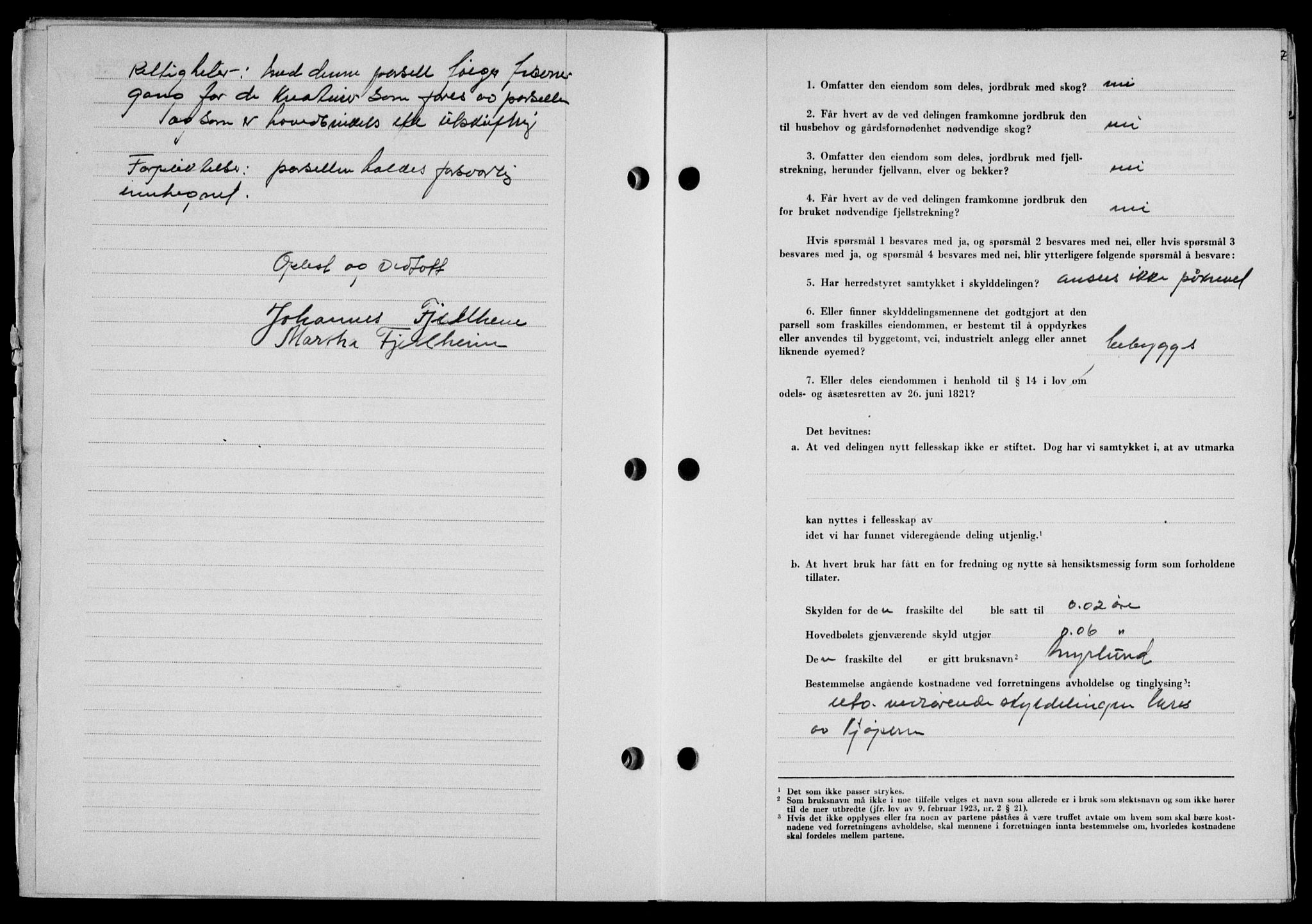 Lofoten sorenskriveri, SAT/A-0017/1/2/2C/L0016a: Mortgage book no. 16a, 1947-1947, Diary no: : 1084/1947