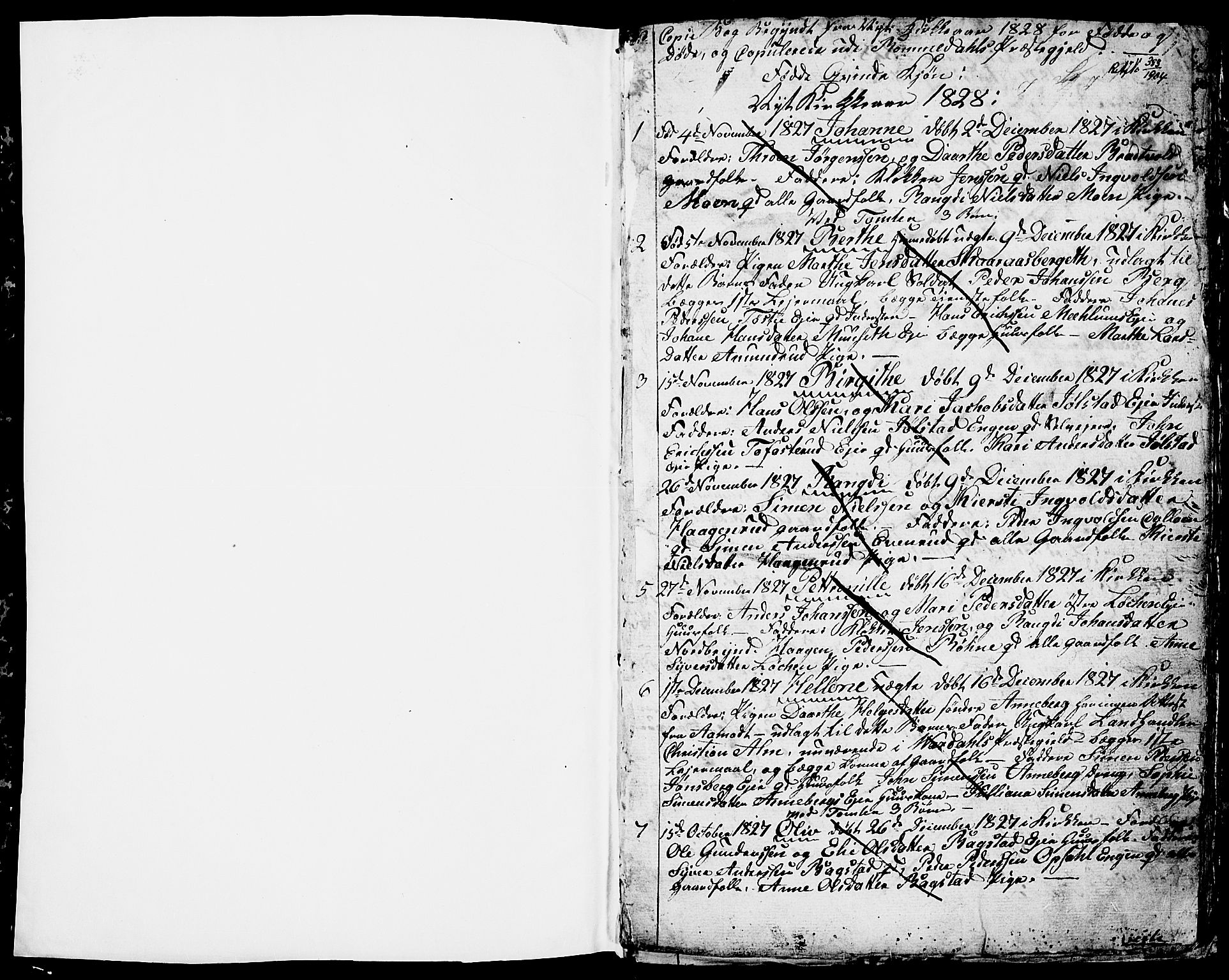 Romedal prestekontor, SAH/PREST-004/L/L0006: Parish register (copy) no. 6, 1828-1830, p. -1-0