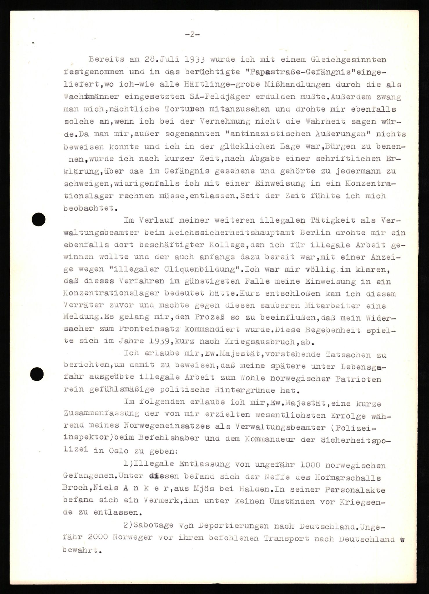 Forsvaret, Forsvarets overkommando II, AV/RA-RAFA-3915/D/Db/L0025: CI Questionaires. Tyske okkupasjonsstyrker i Norge. Tyskere., 1945-1946, p. 434