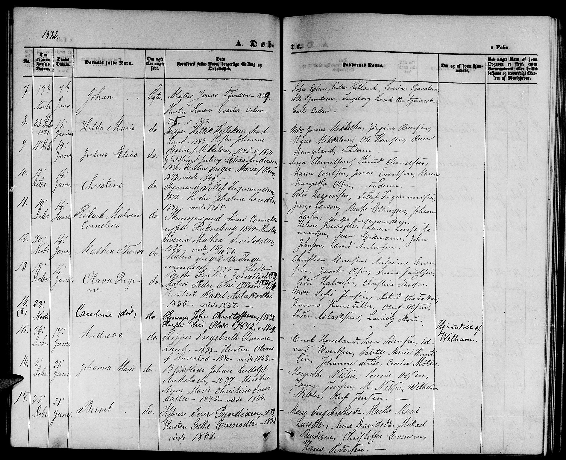 St. Petri sokneprestkontor, AV/SAST-A-101813/001/30/30BB/L0001: Parish register (copy) no. B 1, 1865-1878