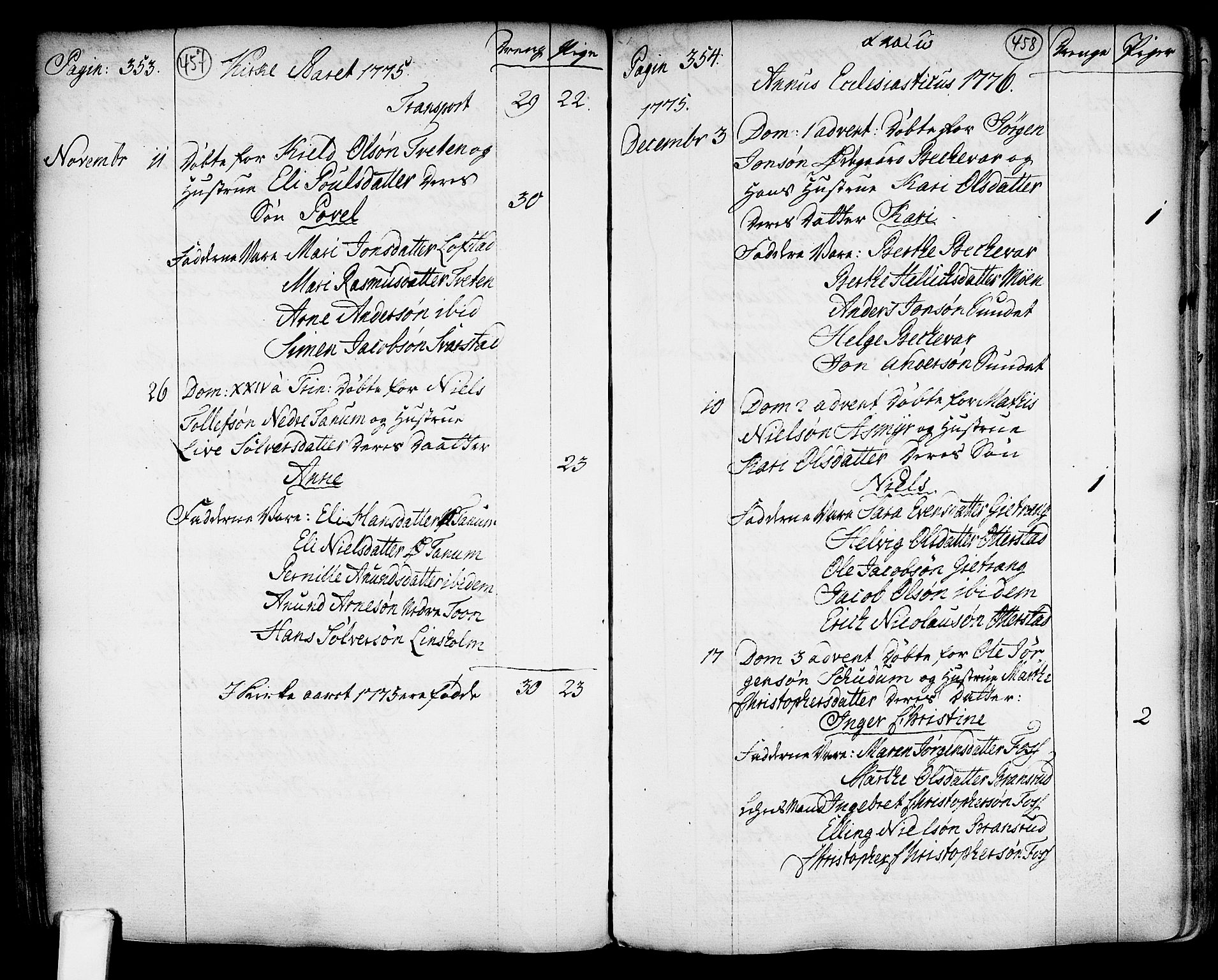 Lardal kirkebøker, SAKO/A-350/F/Fa/L0003: Parish register (official) no. I 3, 1733-1815, p. 457-458