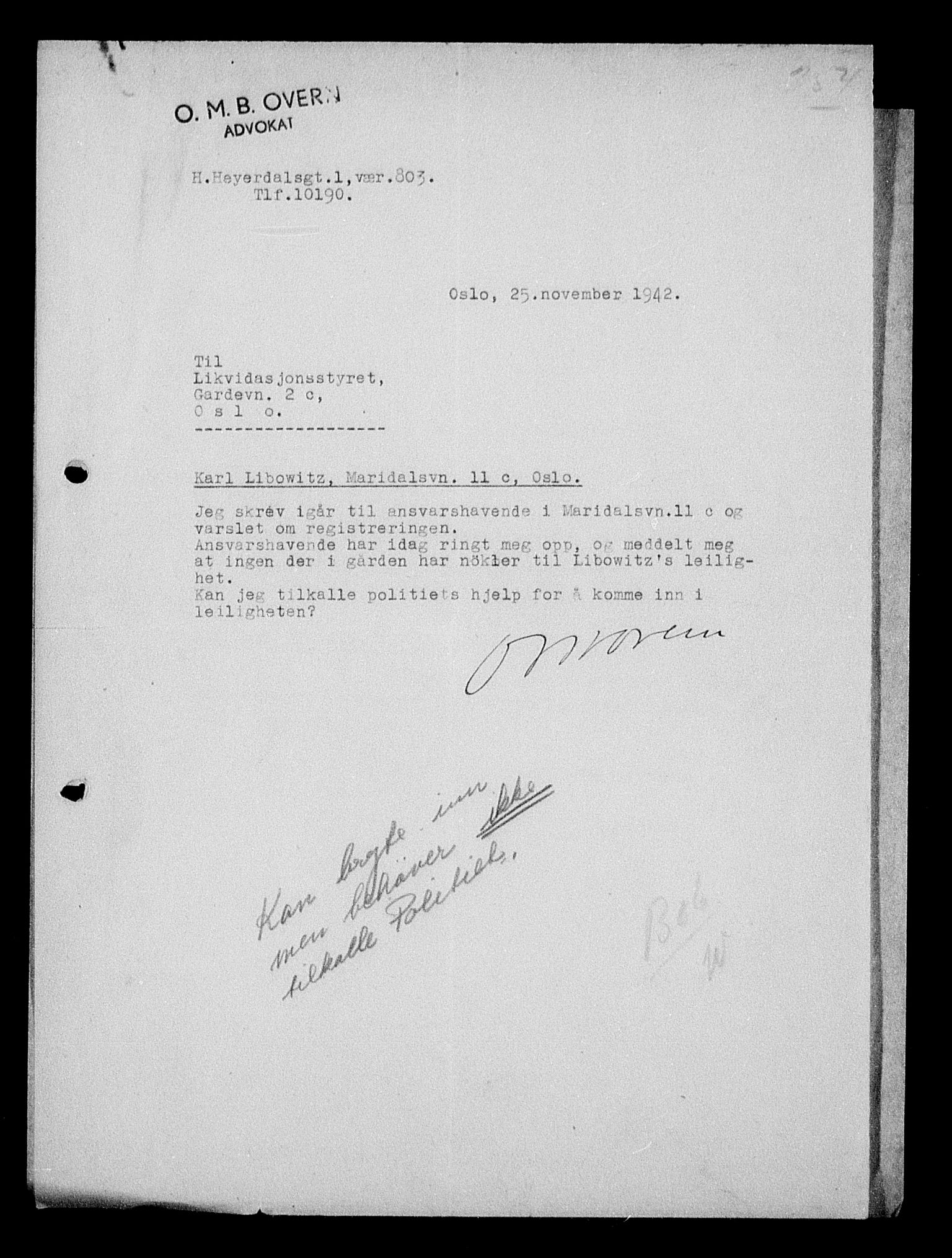 Justisdepartementet, Tilbakeføringskontoret for inndratte formuer, AV/RA-S-1564/H/Hc/Hcc/L0959: --, 1945-1947, p. 608