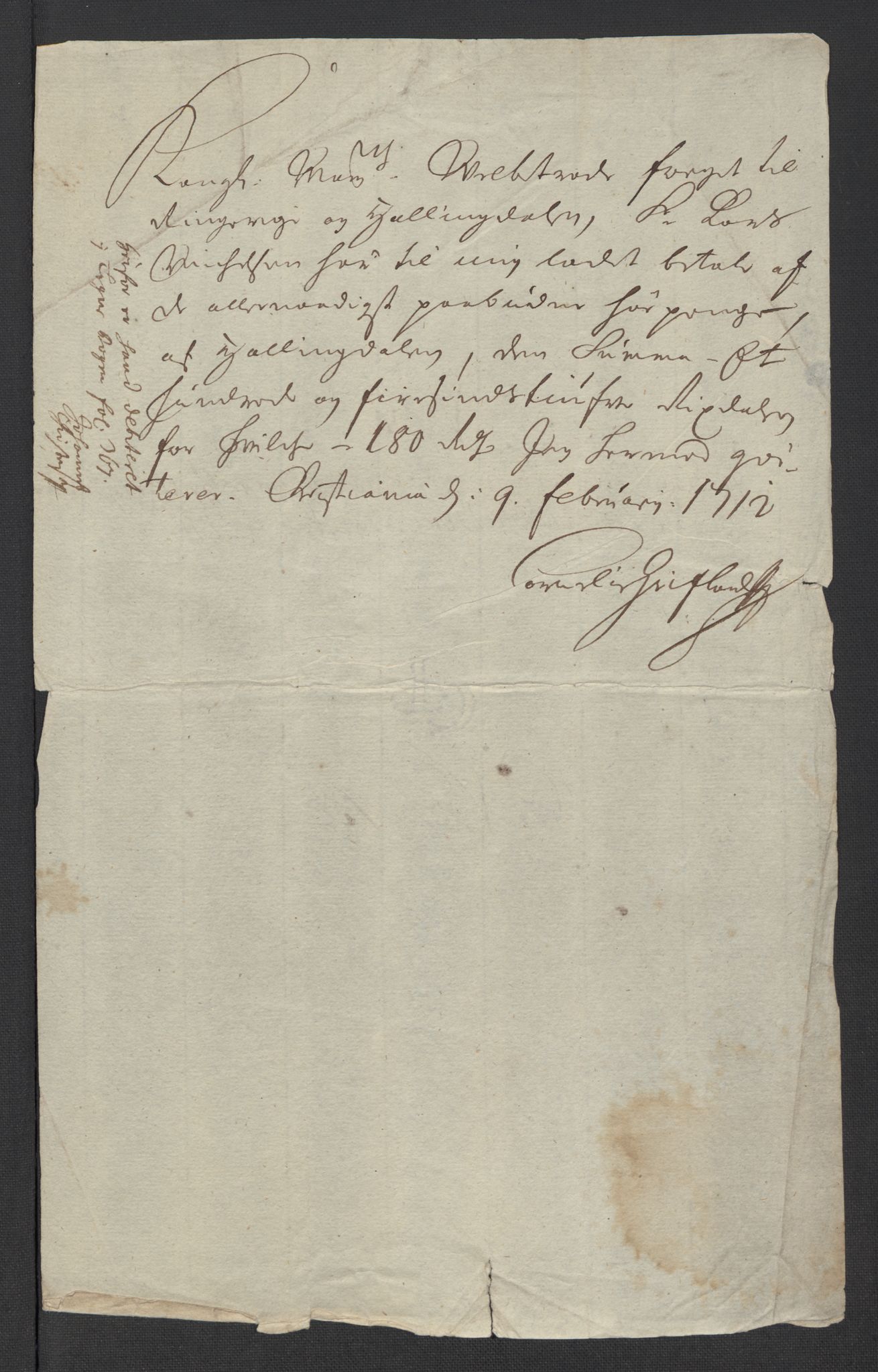 Rentekammeret inntil 1814, Reviderte regnskaper, Fogderegnskap, RA/EA-4092/R23/L1470: Fogderegnskap Ringerike og Hallingdal, 1712, p. 220