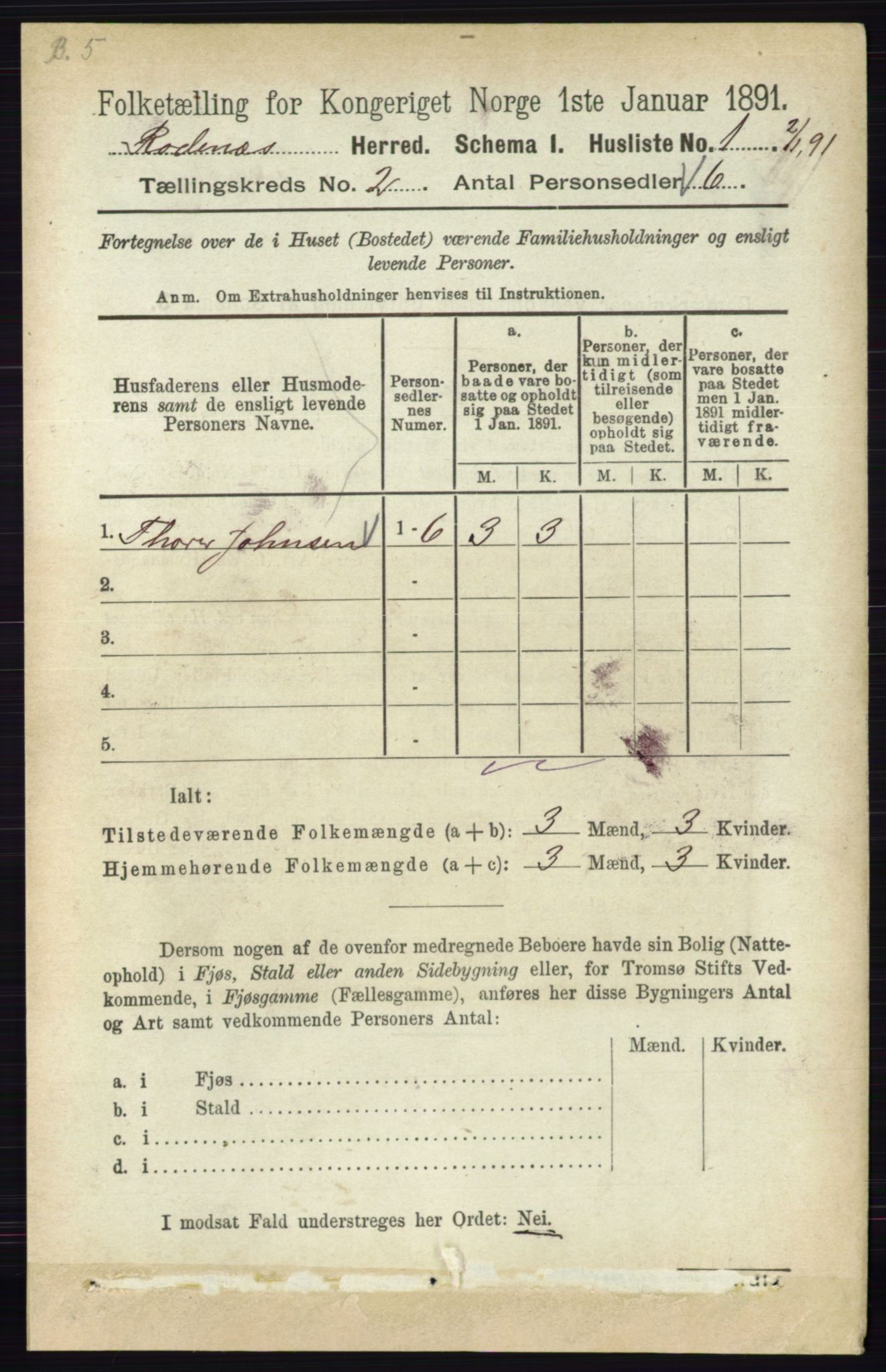 RA, 1891 census for 0120 Rødenes, 1891, p. 655