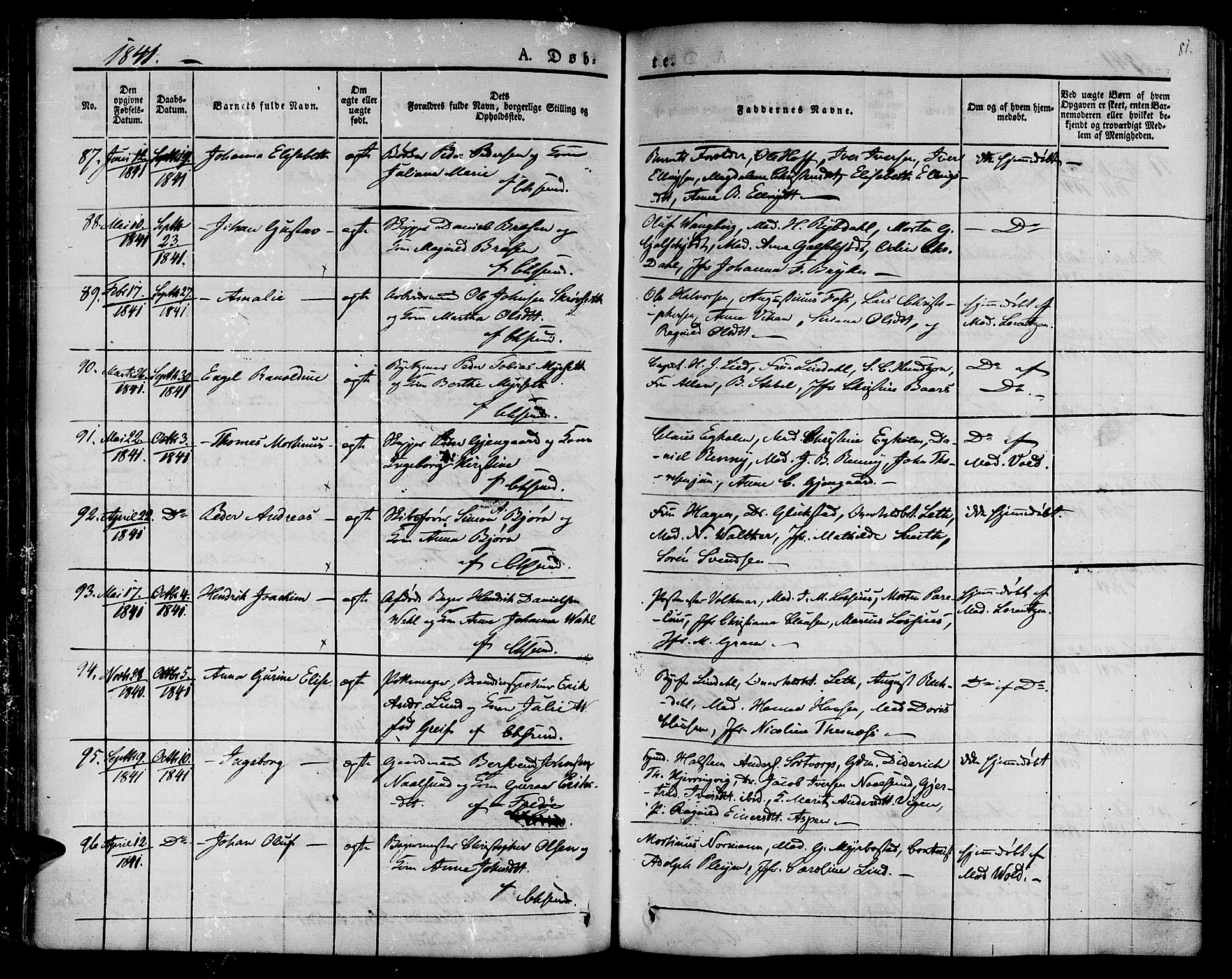 Ministerialprotokoller, klokkerbøker og fødselsregistre - Møre og Romsdal, SAT/A-1454/572/L0843: Parish register (official) no. 572A06, 1832-1842, p. 81