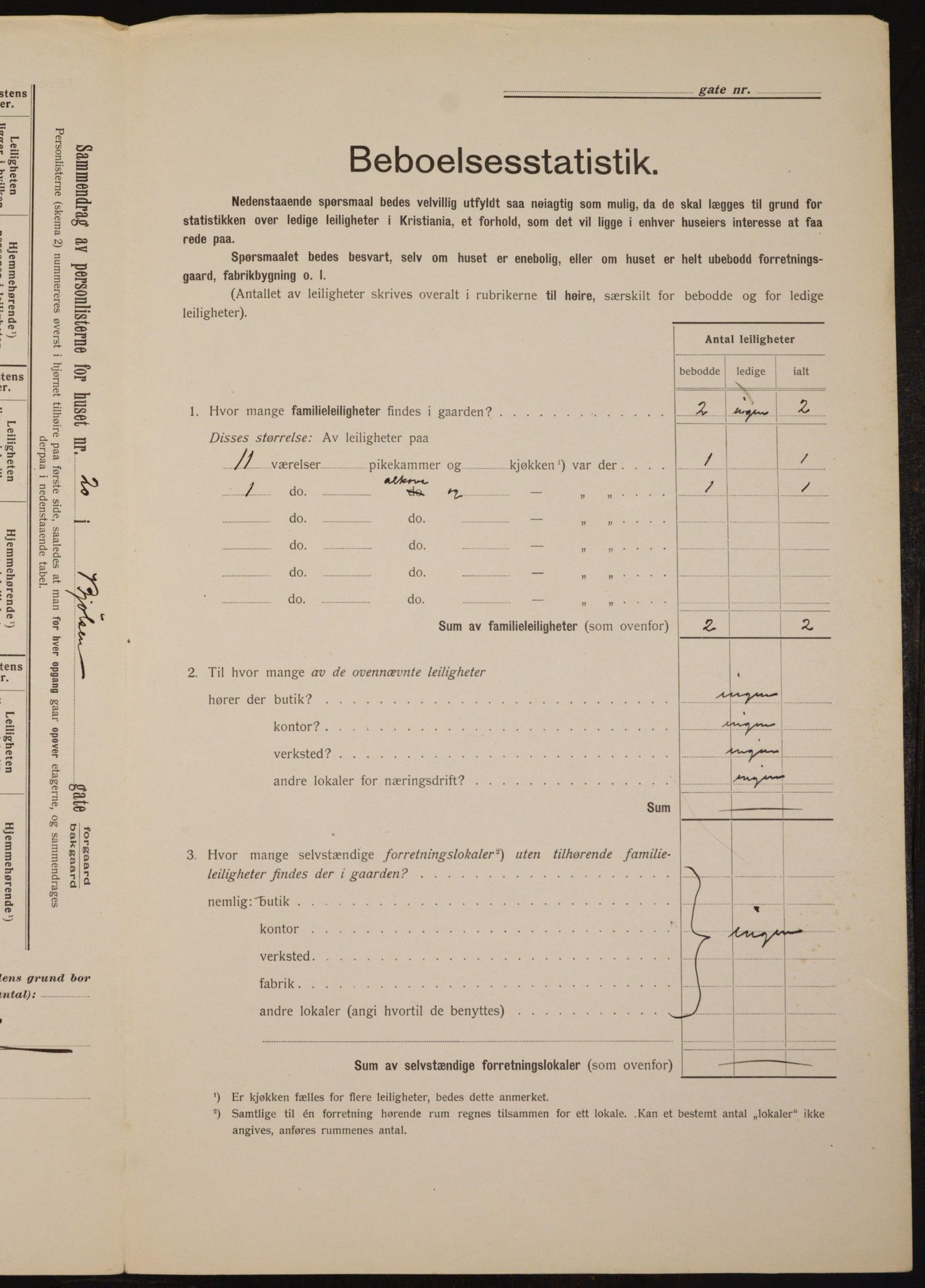 OBA, Municipal Census 1912 for Kristiania, 1912, p. 6439