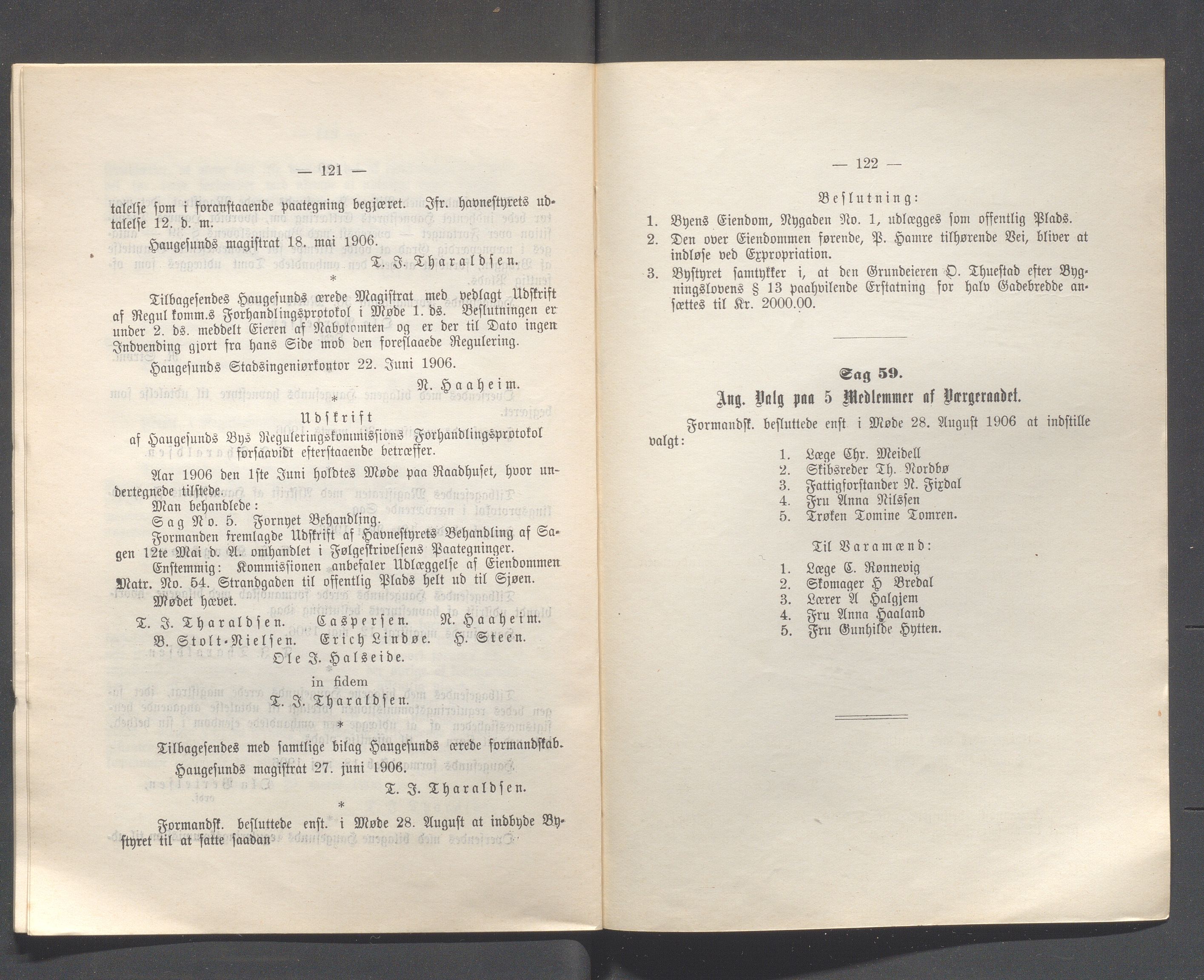 Haugesund kommune - Formannskapet og Bystyret, IKAR/A-740/A/Abb/L0001: Bystyreforhandlinger, 1889-1907, p. 794