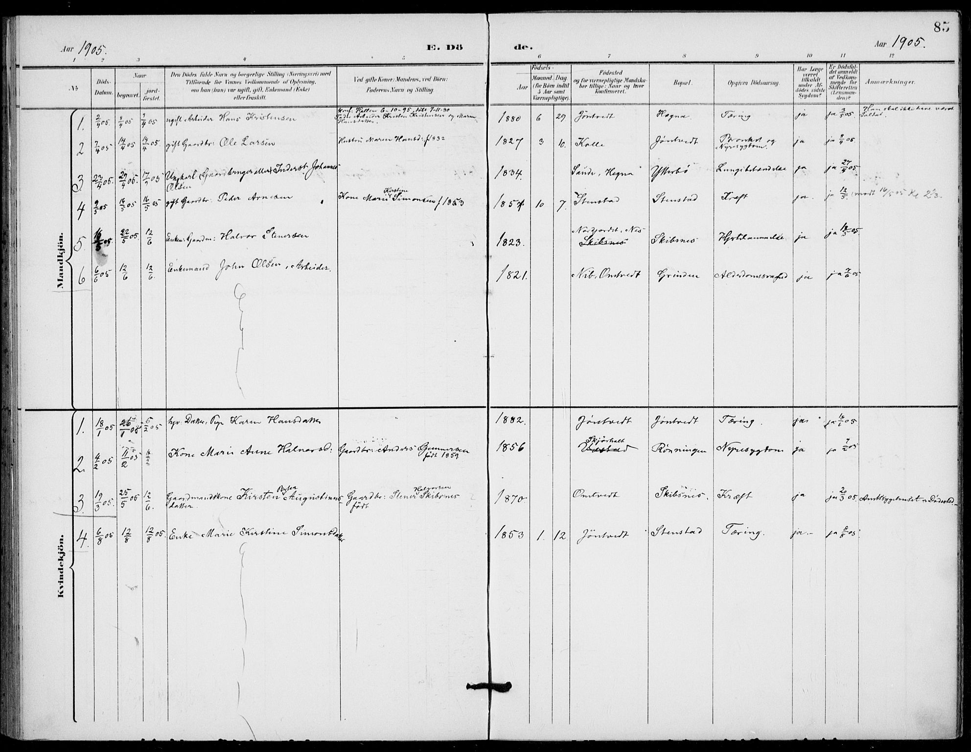 Holla kirkebøker, AV/SAKO-A-272/F/Fa/L0011: Parish register (official) no. 11, 1897-1928, p. 85