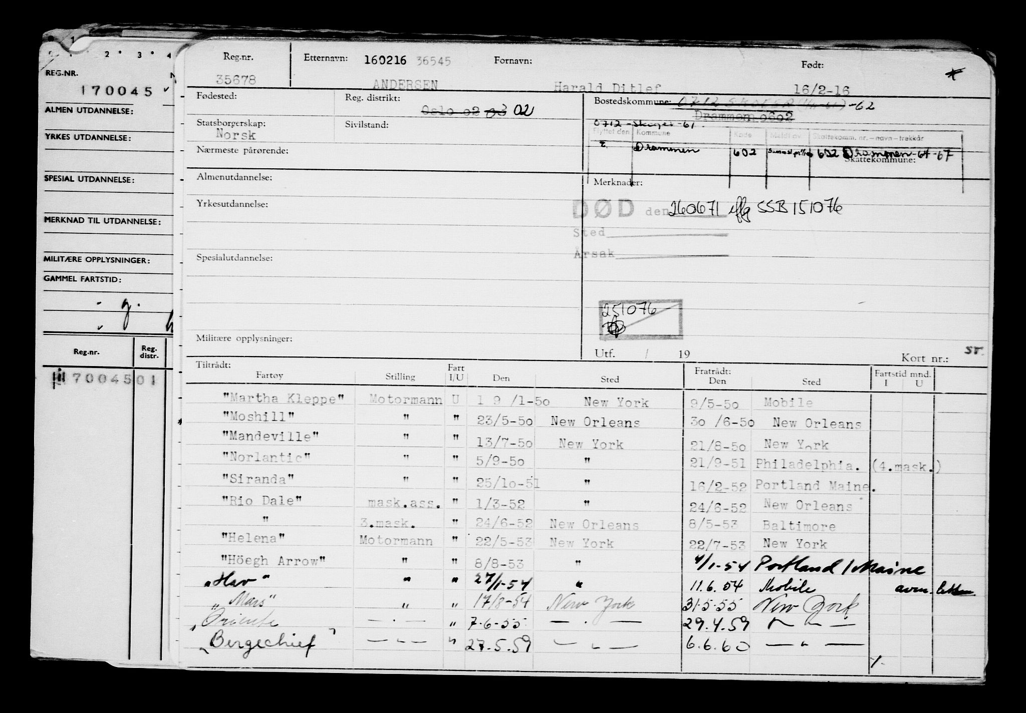 Direktoratet for sjømenn, AV/RA-S-3545/G/Gb/L0136: Hovedkort, 1916, p. 651