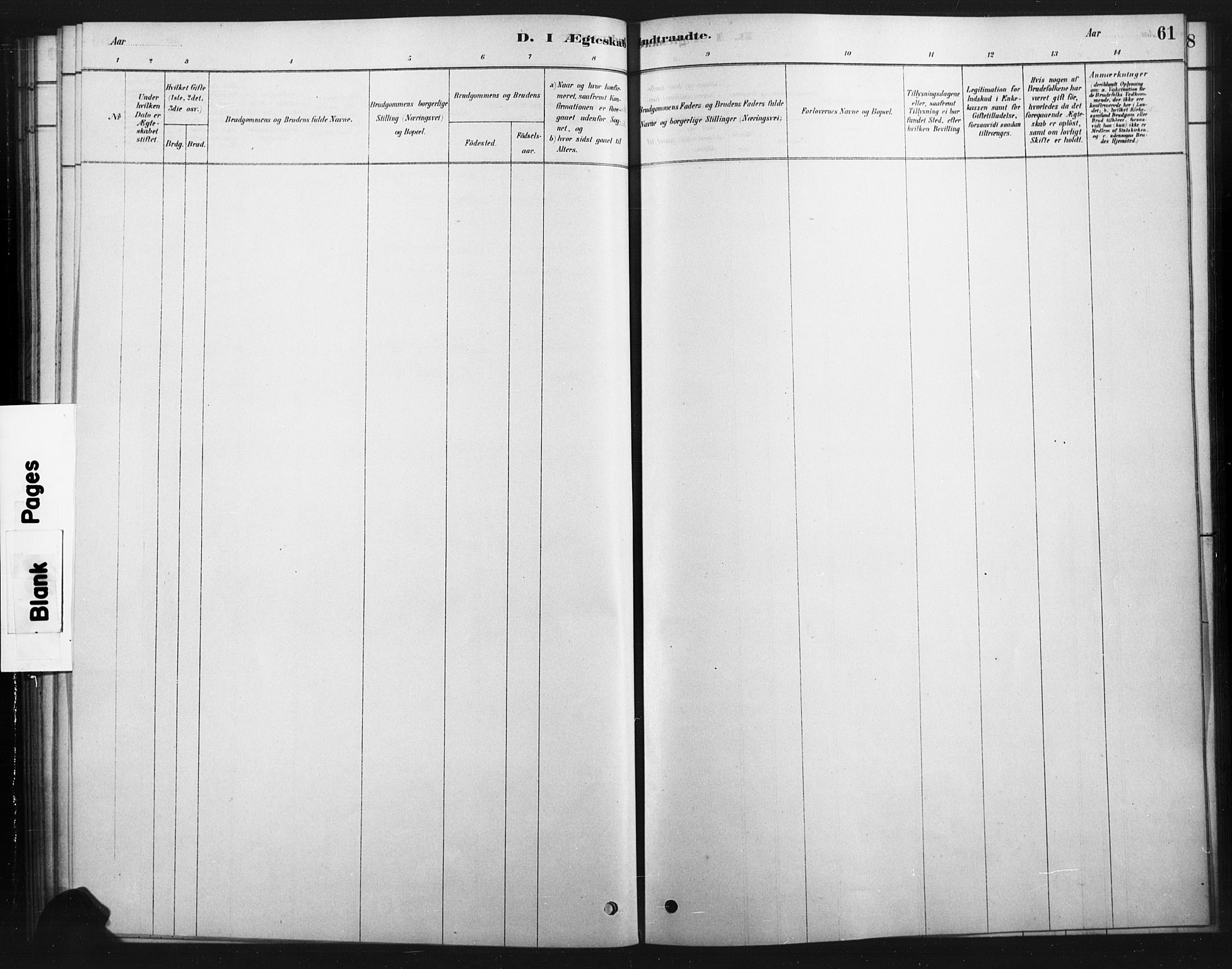 Tolga prestekontor, AV/SAH-PREST-062/K/L0007: Parish register (official) no. 7, 1877-1900, p. 61