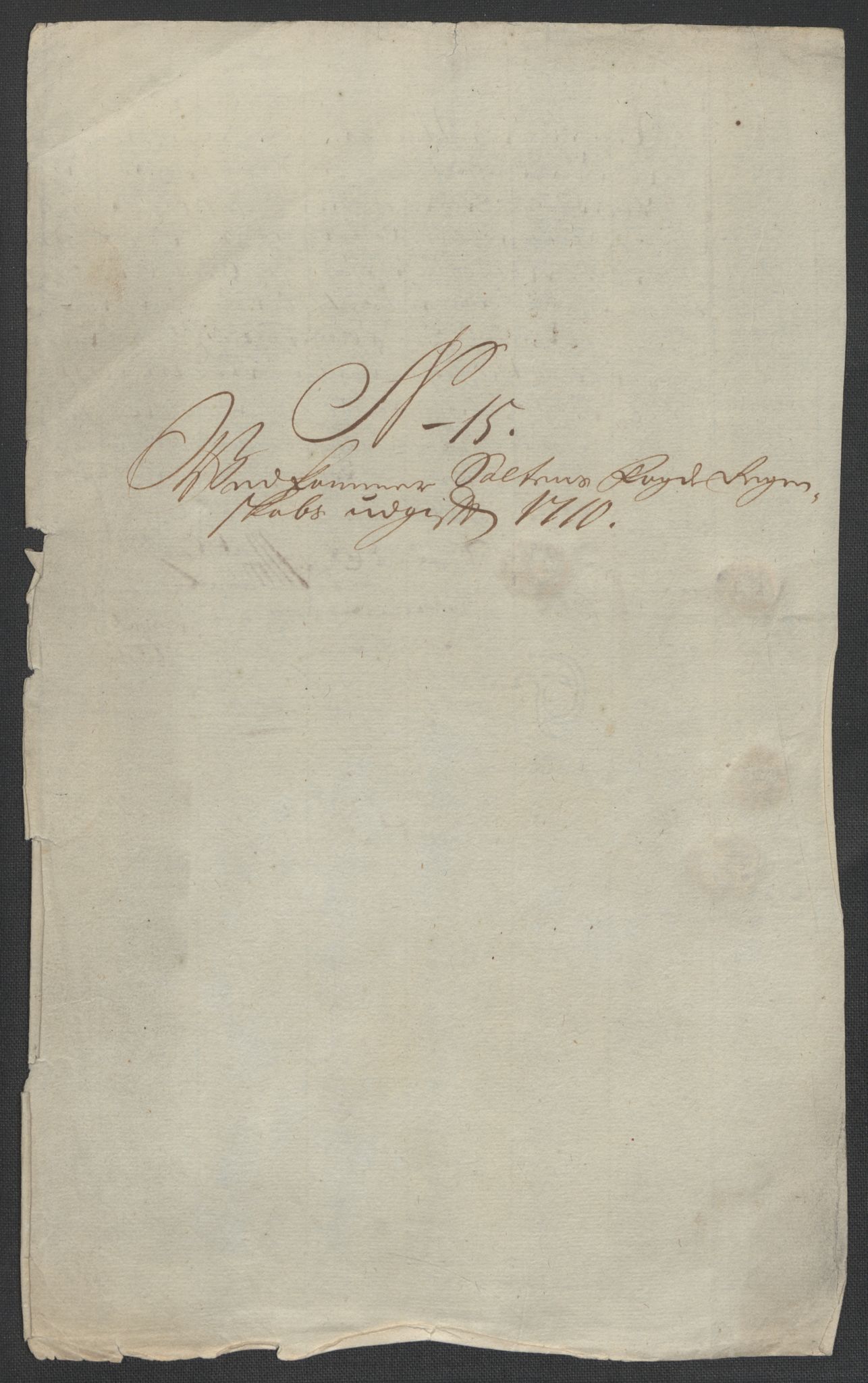 Rentekammeret inntil 1814, Reviderte regnskaper, Fogderegnskap, RA/EA-4092/R66/L4581: Fogderegnskap Salten, 1707-1710, p. 502