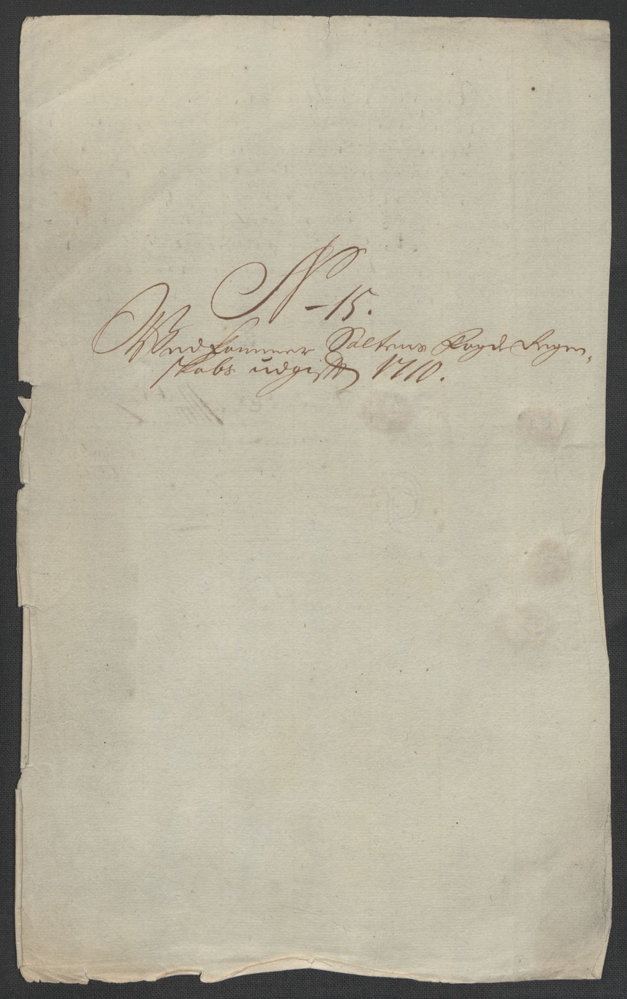 Rentekammeret inntil 1814, Reviderte regnskaper, Fogderegnskap, AV/RA-EA-4092/R66/L4581: Fogderegnskap Salten, 1707-1710, p. 502