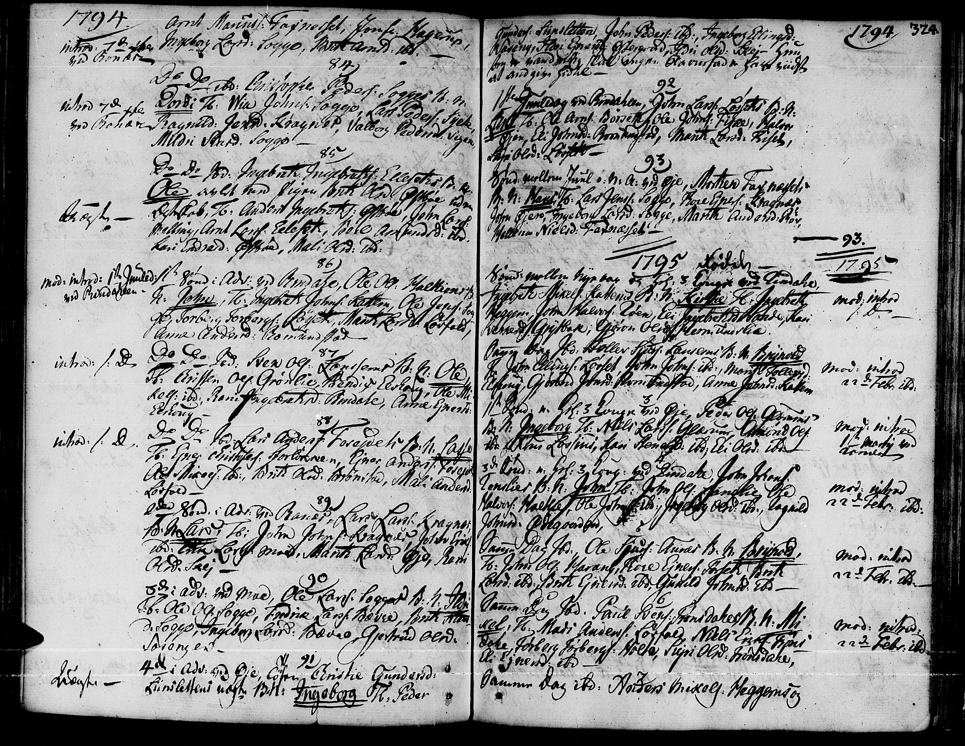 Ministerialprotokoller, klokkerbøker og fødselsregistre - Møre og Romsdal, SAT/A-1454/595/L1039: Parish register (official) no. 595A01, 1750-1796, p. 324