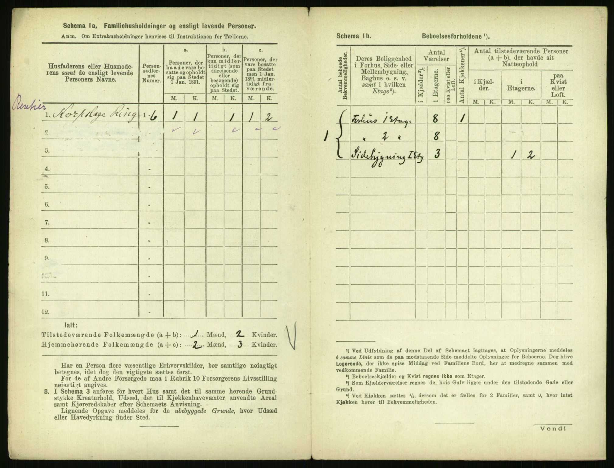 RA, 1891 census for 0301 Kristiania, 1891, p. 39620