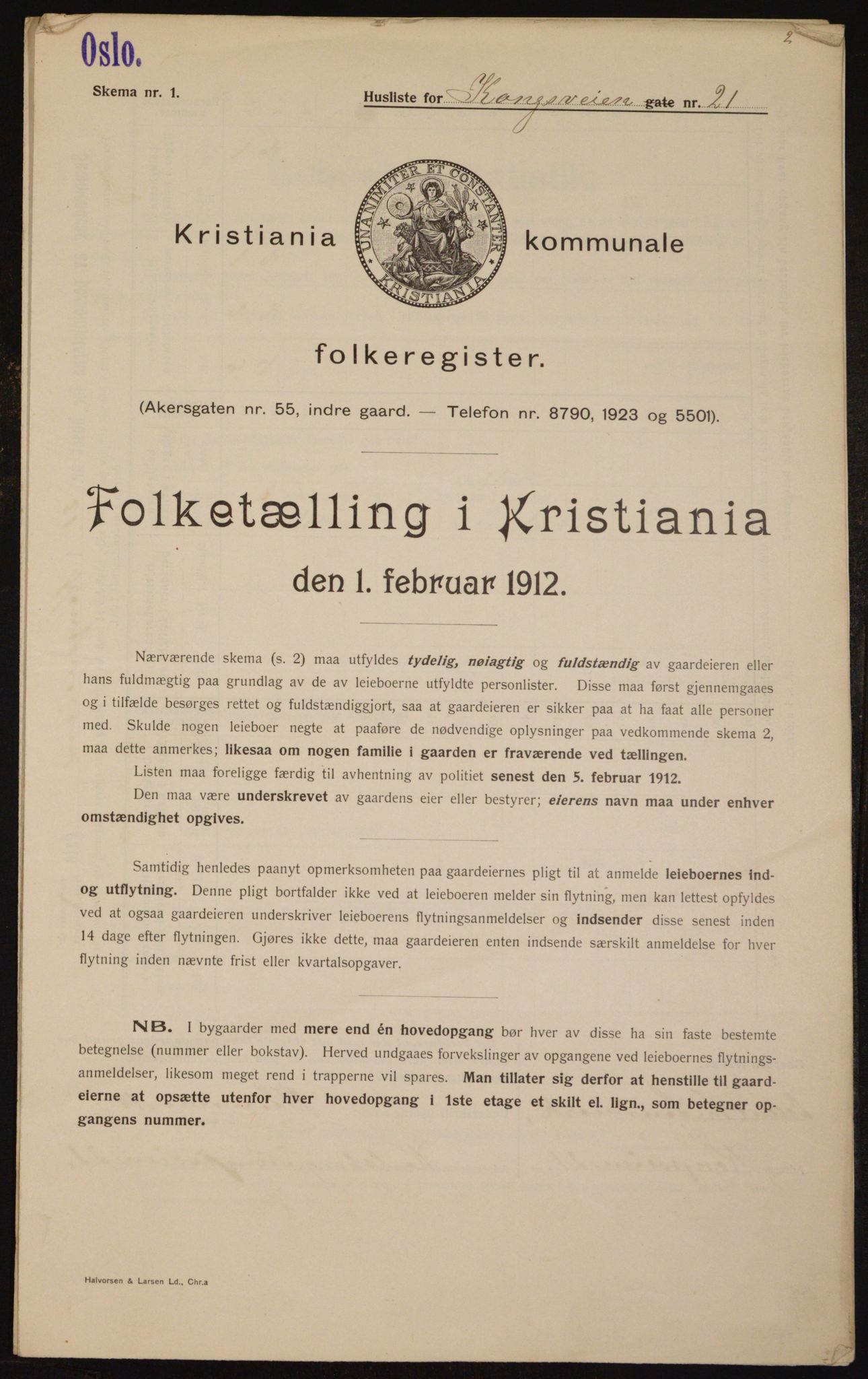 OBA, Municipal Census 1912 for Kristiania, 1912, p. 53247