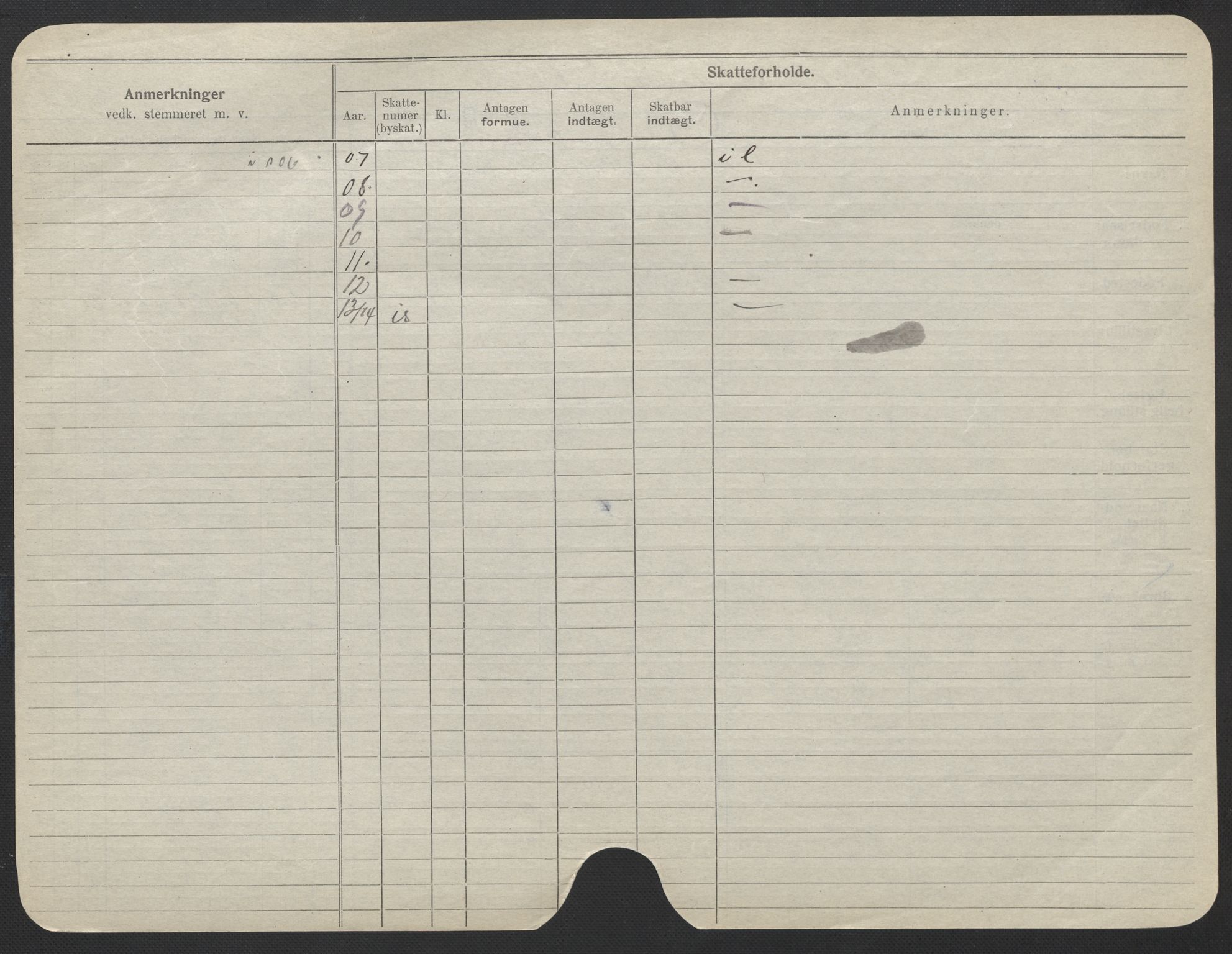 Oslo folkeregister, Registerkort, AV/SAO-A-11715/F/Fa/Fac/L0024: Kvinner, 1906-1914, p. 124b