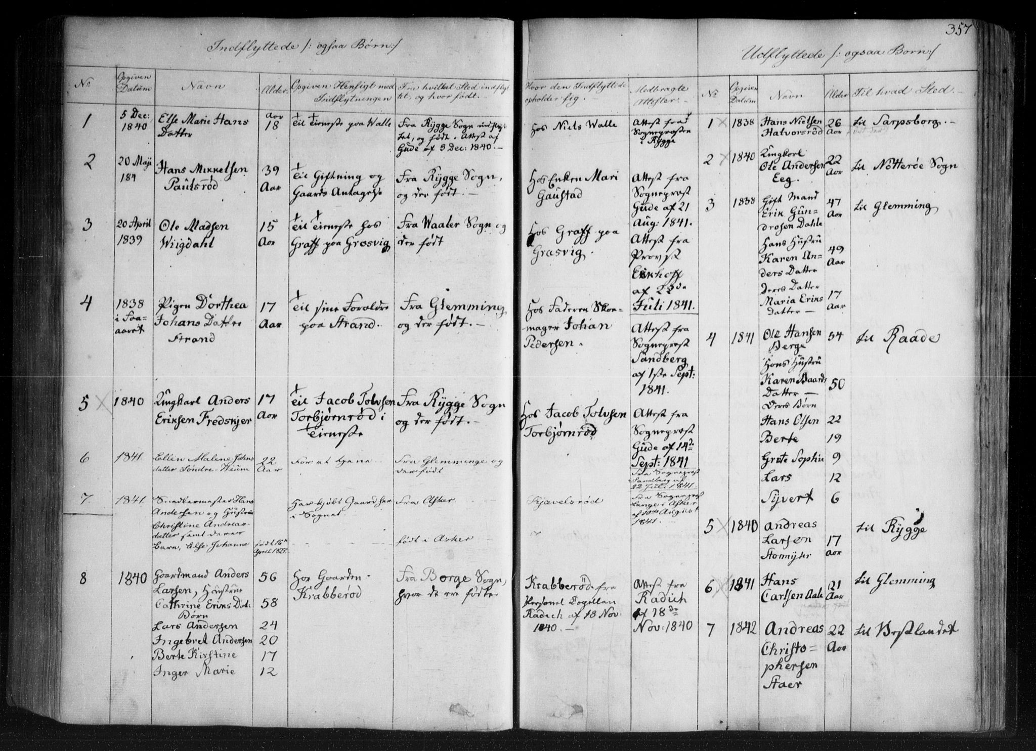 Onsøy prestekontor Kirkebøker, SAO/A-10914/F/Fa/L0003: Parish register (official) no. I 3, 1841-1860, p. 357