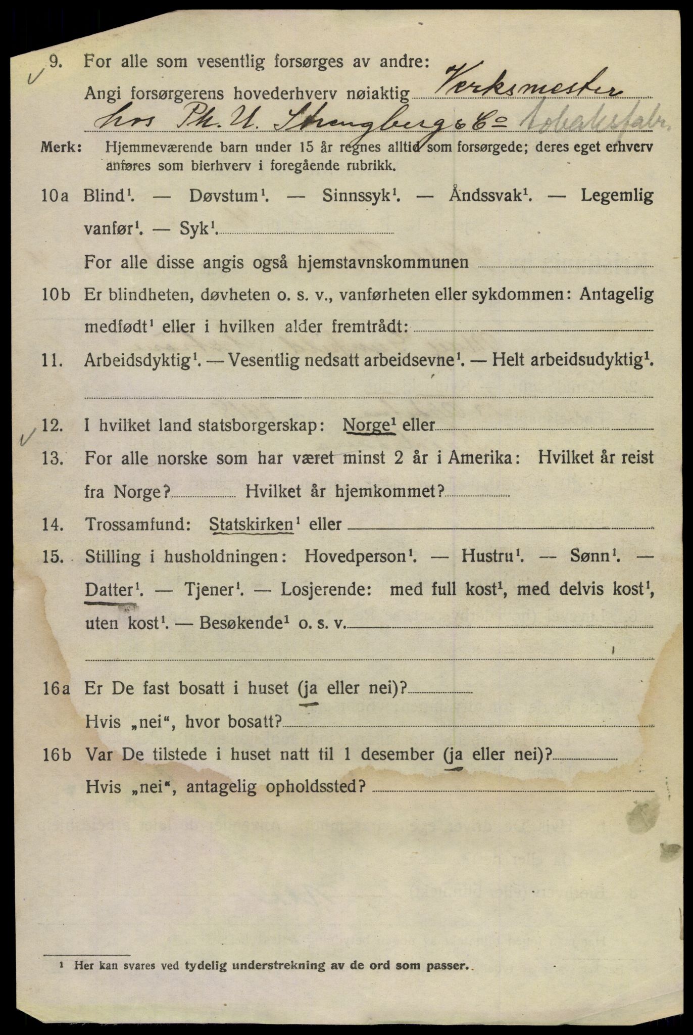 SAO, 1920 census for Kristiania, 1920, p. 644720