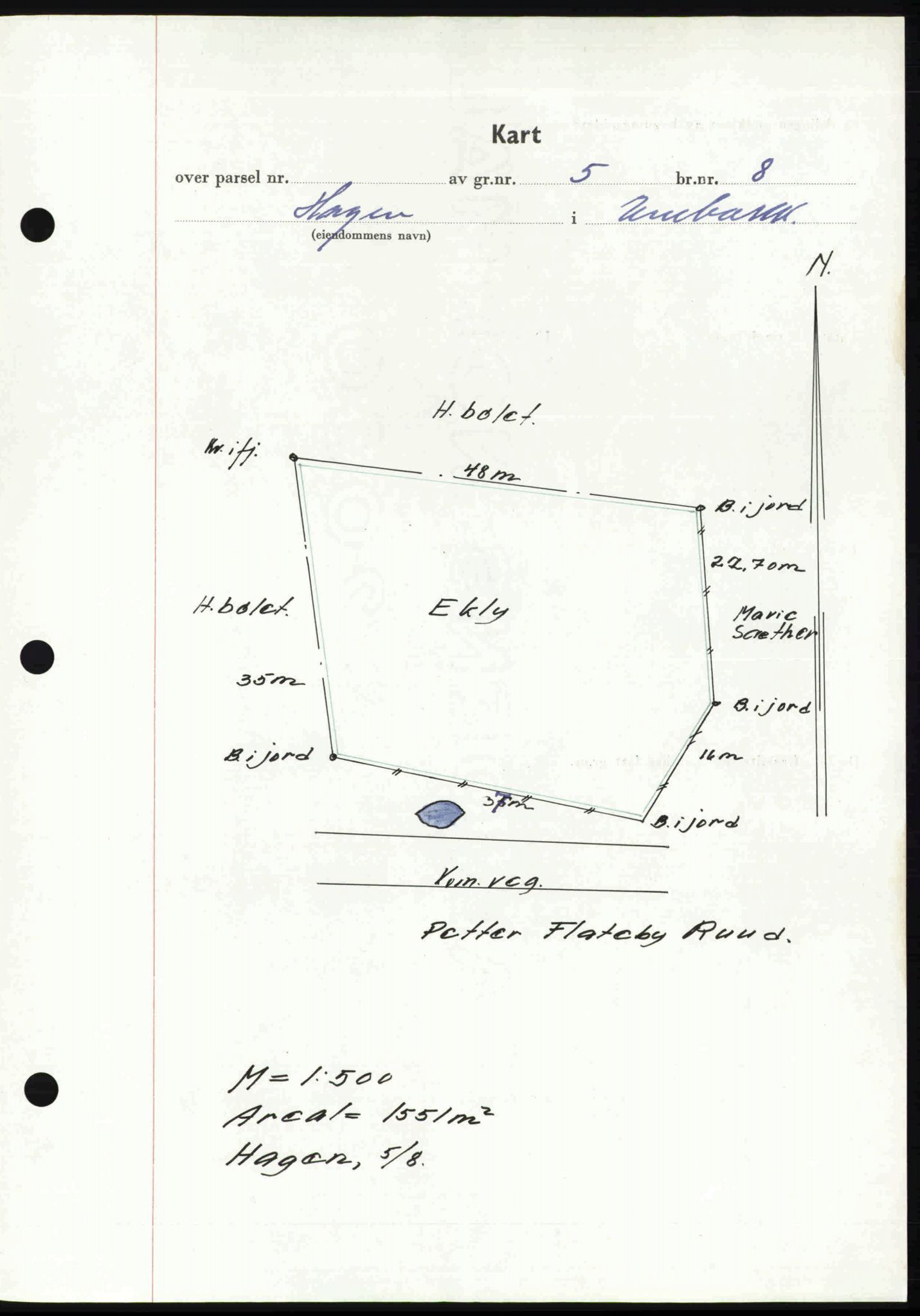 Nedre Romerike sorenskriveri, SAO/A-10469/G/Gb/Gbd/L0030: Mortgage book no. 30, 1950-1950, Diary no: : 2188/1950
