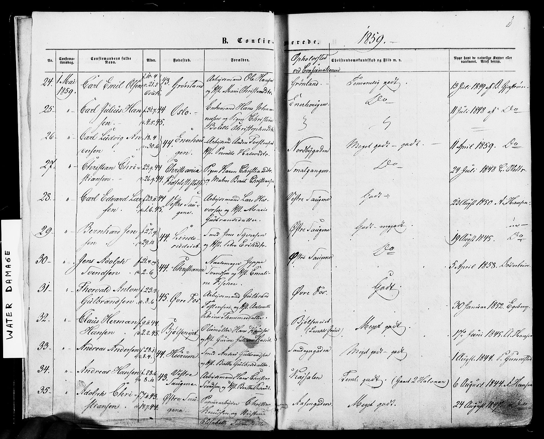 Vestre Aker prestekontor Kirkebøker, AV/SAO-A-10025/F/Fa/L0005: Parish register (official) no. 5, 1859-1877, p. 3