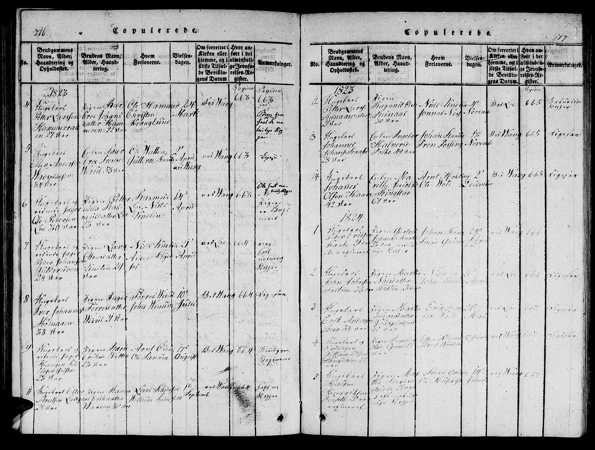 Ministerialprotokoller, klokkerbøker og fødselsregistre - Nord-Trøndelag, SAT/A-1458/714/L0132: Parish register (copy) no. 714C01, 1817-1824, p. 376-377
