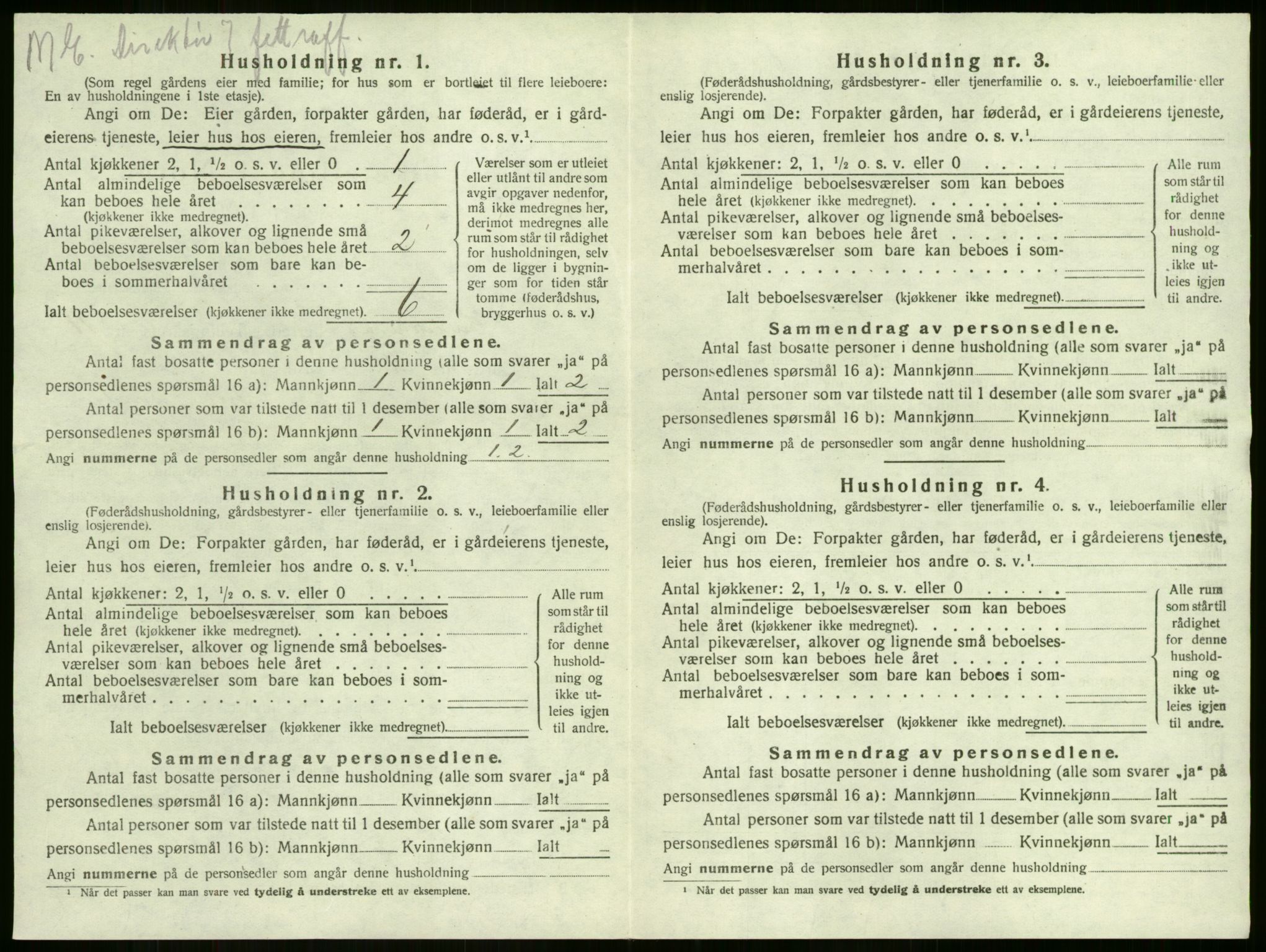 SAKO, 1920 census for Sandeherred, 1920, p. 2266