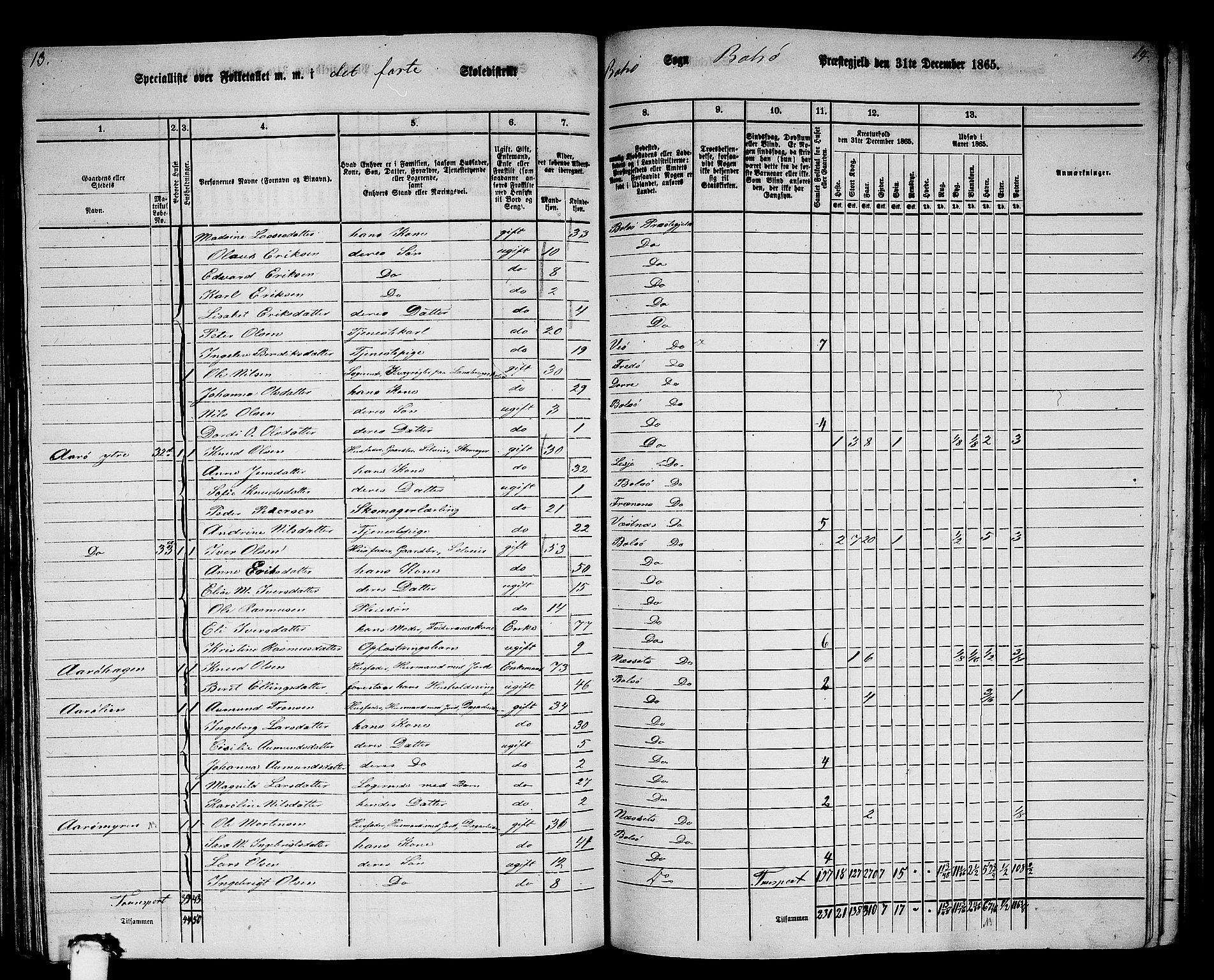 RA, 1865 census for Bolsøy, 1865, p. 39