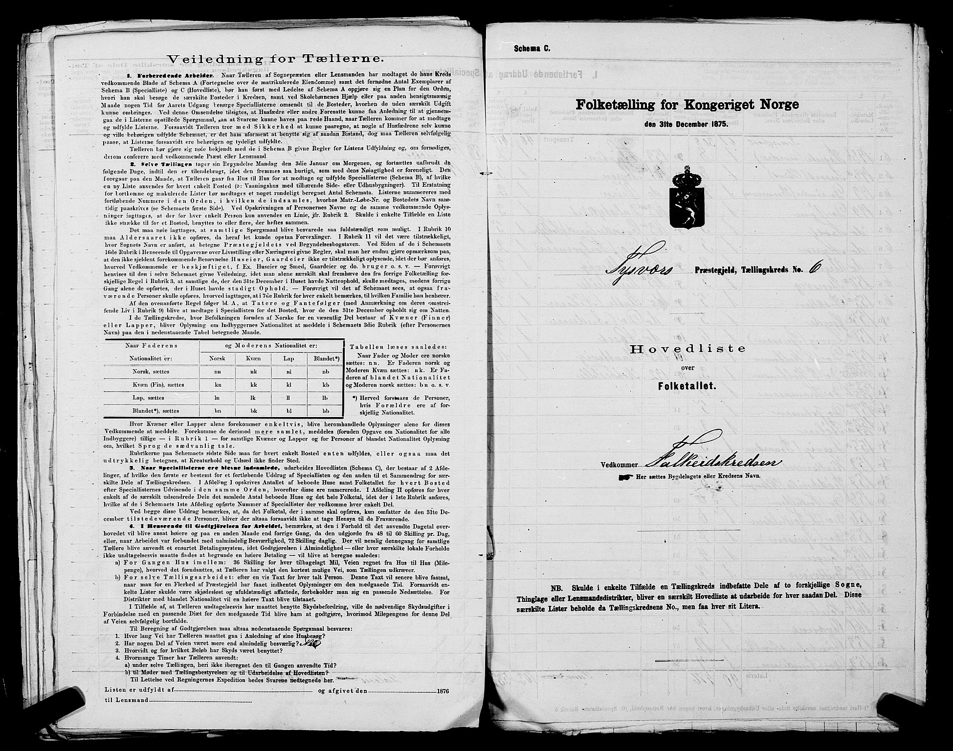 SAST, 1875 census for 1146P Tysvær, 1875, p. 23