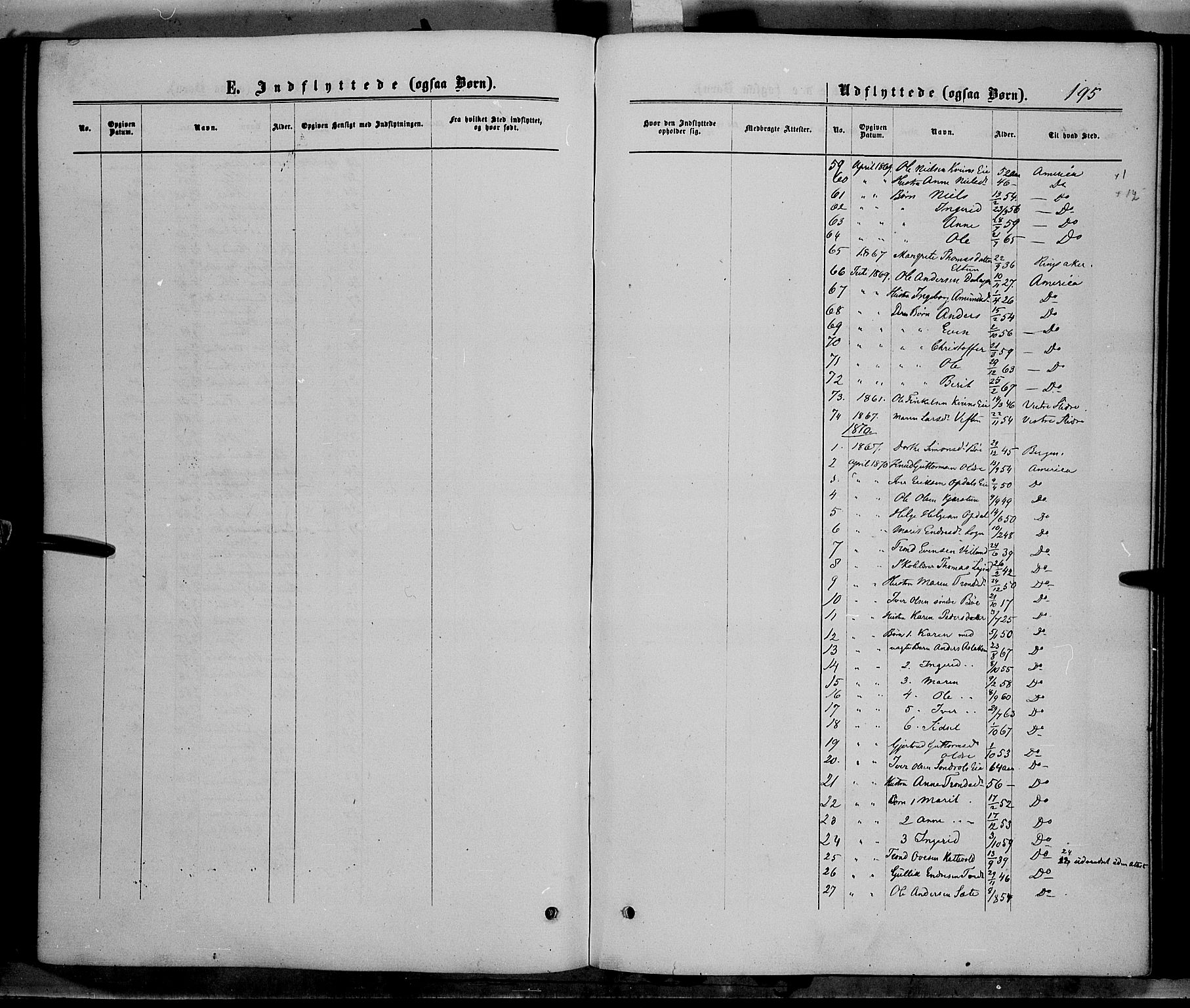 Vang prestekontor, Valdres, SAH/PREST-140/H/Ha/L0007: Parish register (official) no. 7, 1865-1881, p. 195