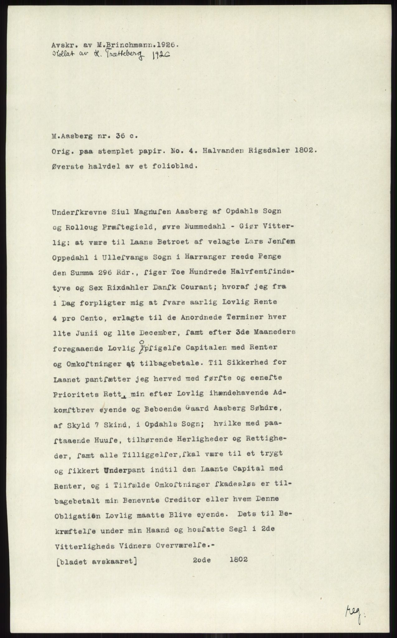 Samlinger til kildeutgivelse, Diplomavskriftsamlingen, RA/EA-4053/H/Ha, p. 1365