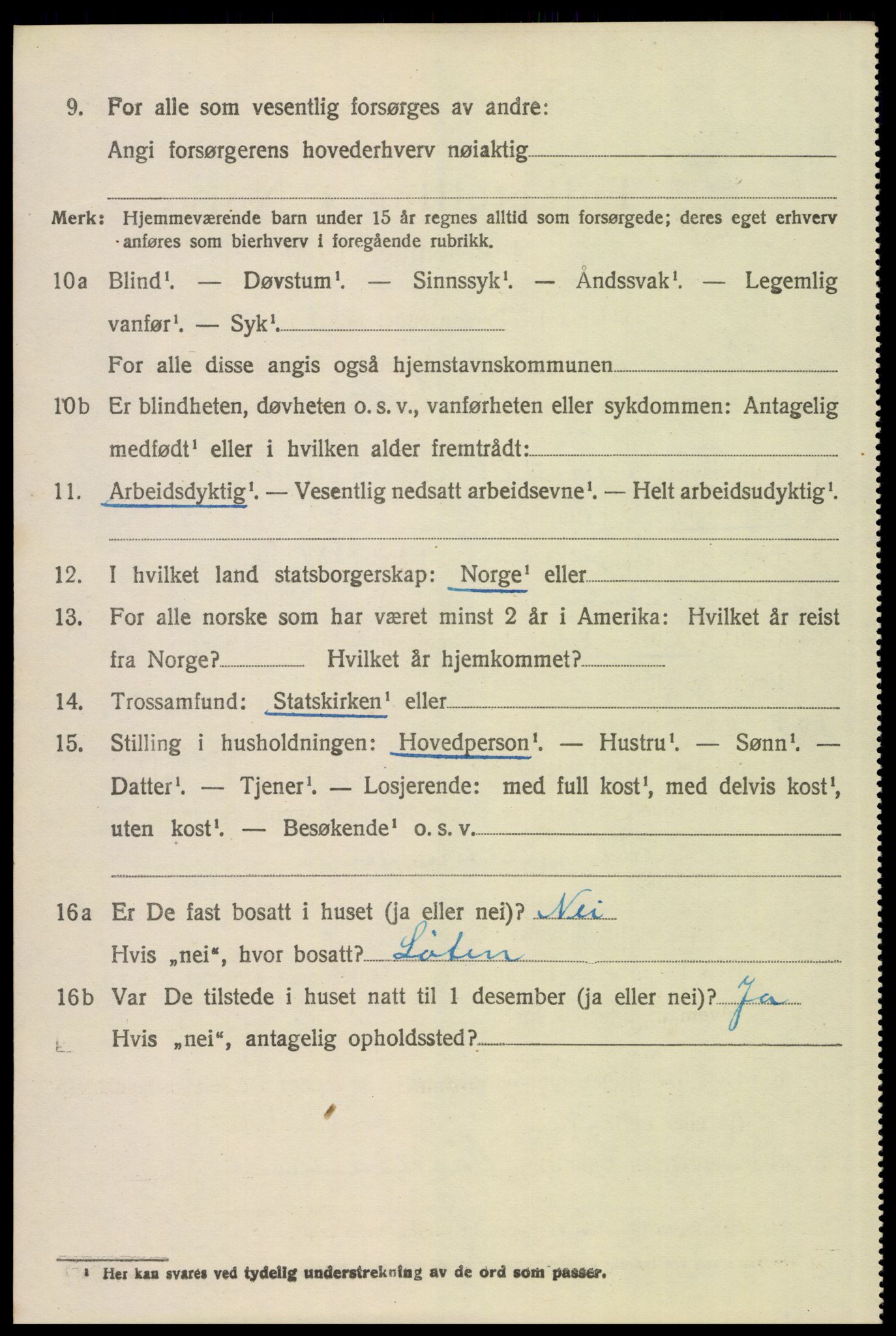 SAH, 1920 census for Elverum, 1920, p. 6641