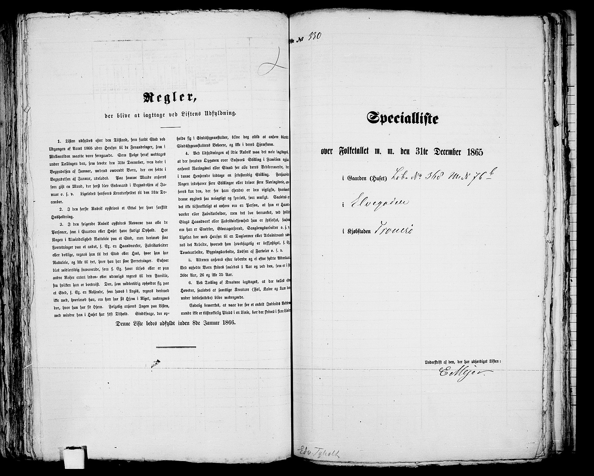 RA, 1865 census for Tromsø, 1865, p. 677