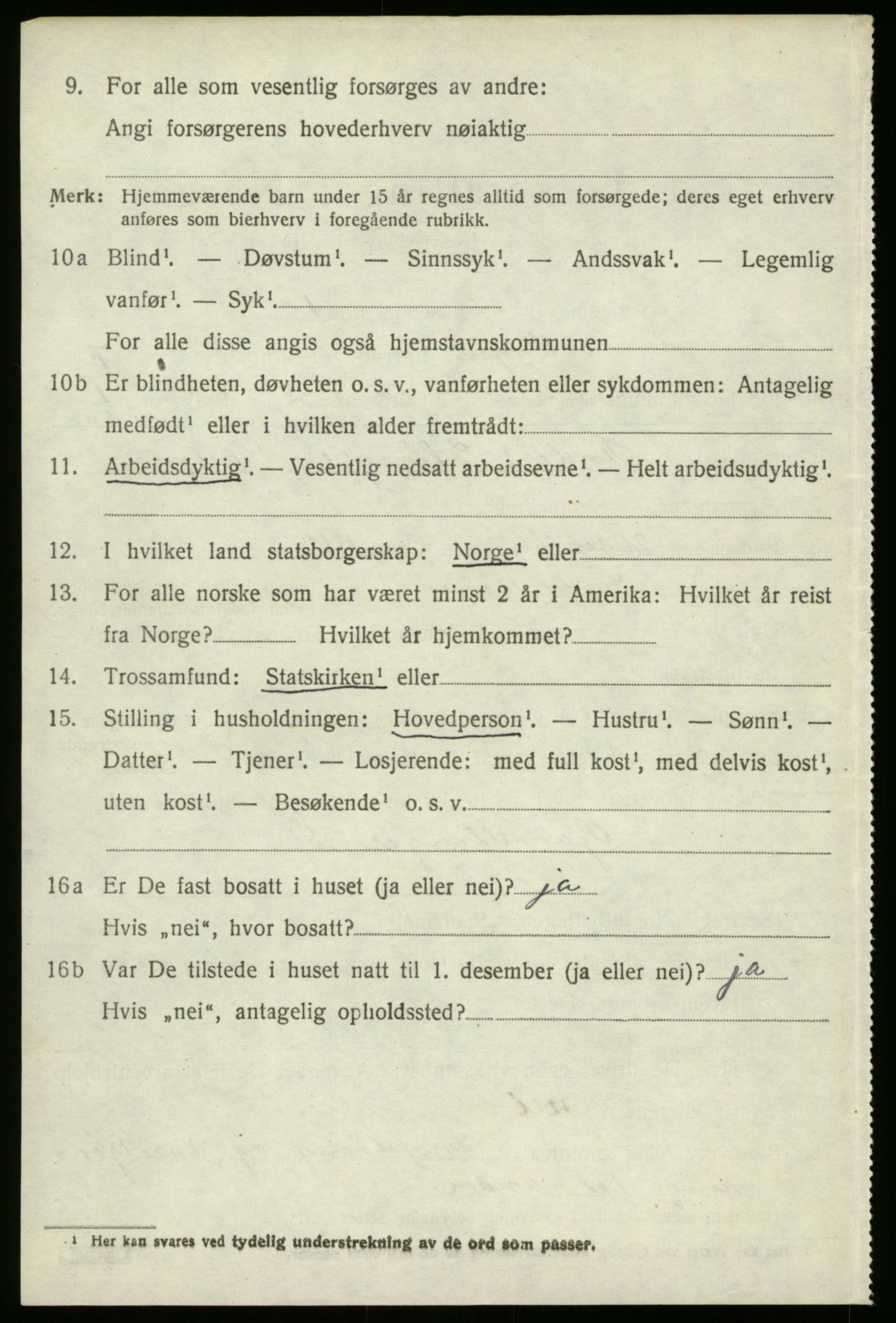 SAB, 1920 census for Stryn, 1920, p. 3223