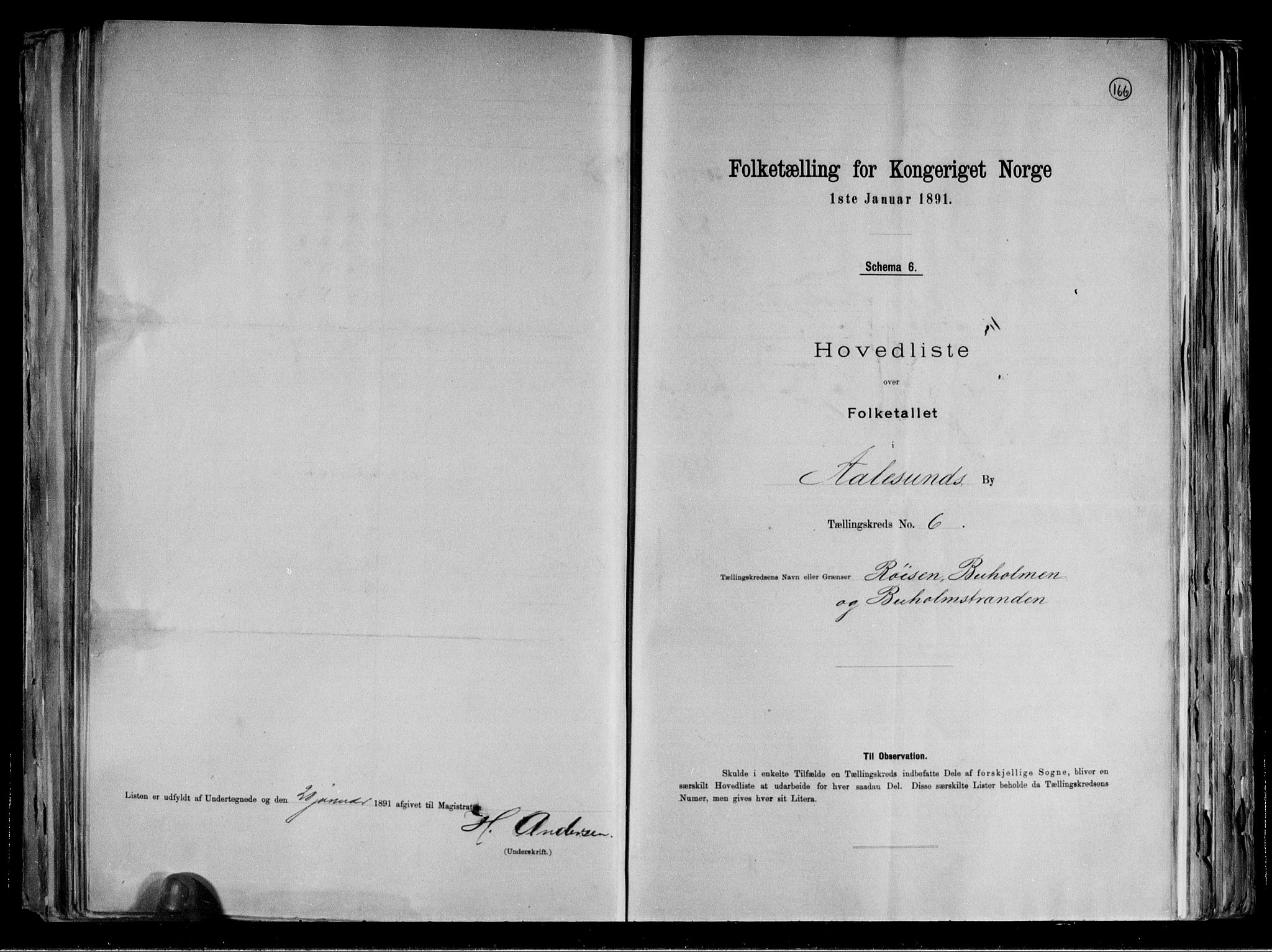 RA, 1891 census for 1501 Ålesund, 1891, p. 15