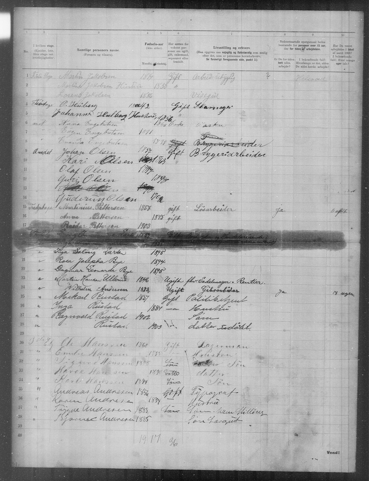 OBA, Municipal Census 1903 for Kristiania, 1903, p. 12829