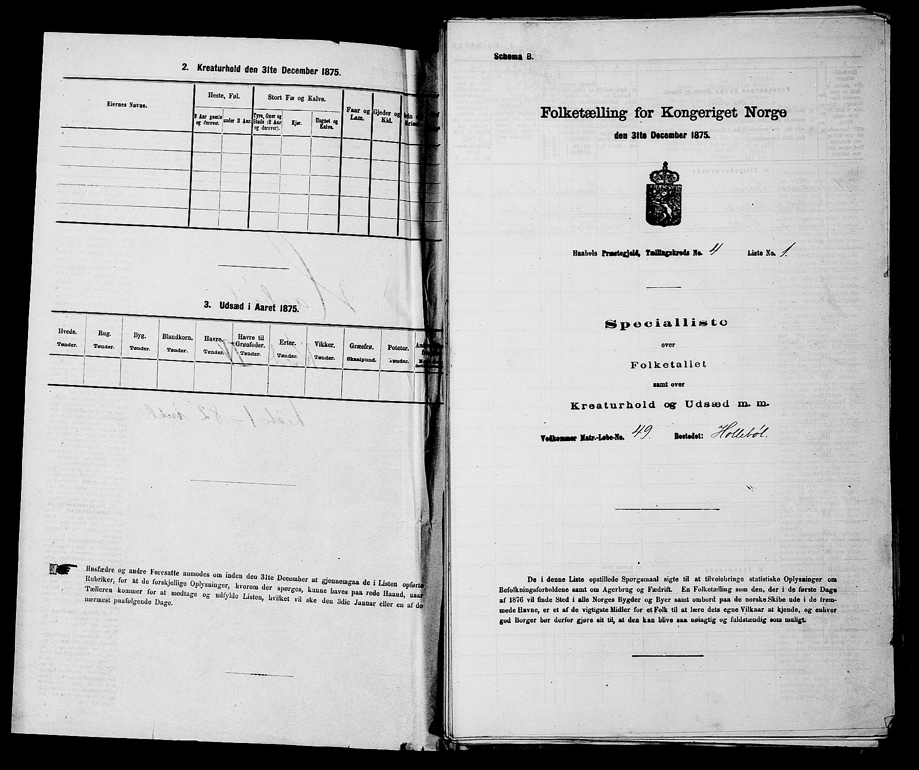 RA, 1875 census for 0138P Hobøl, 1875, p. 569