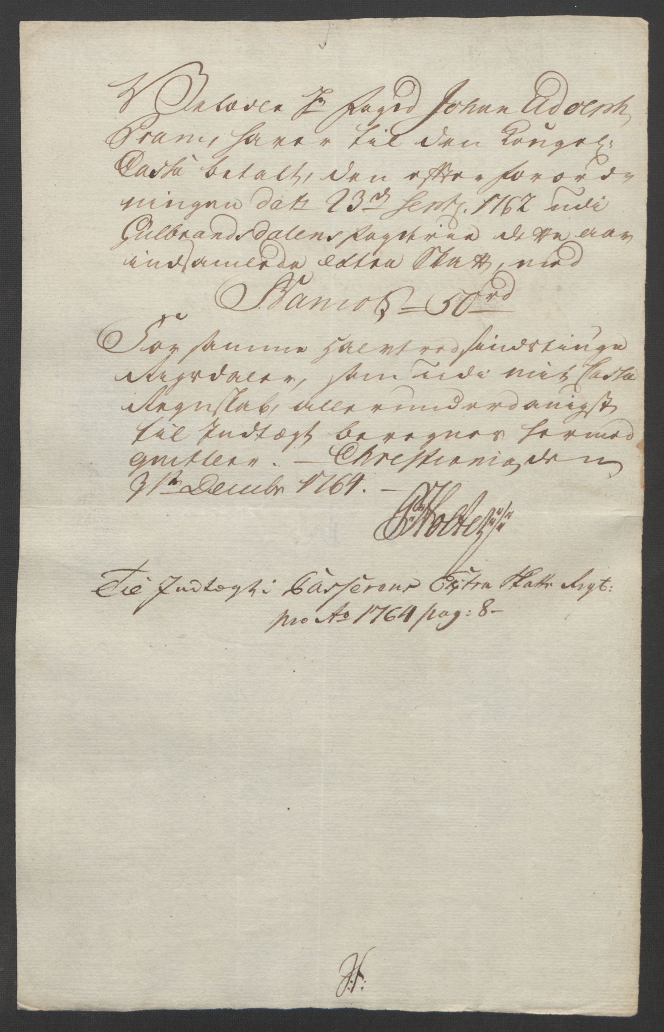 Rentekammeret inntil 1814, Reviderte regnskaper, Fogderegnskap, RA/EA-4092/R17/L1266: Ekstraskatten Gudbrandsdal, 1762-1766, p. 448
