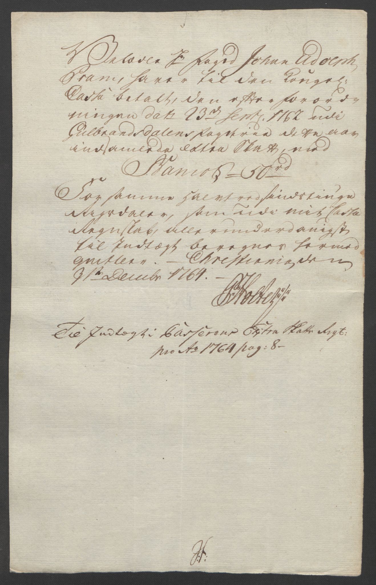 Rentekammeret inntil 1814, Reviderte regnskaper, Fogderegnskap, AV/RA-EA-4092/R17/L1266: Ekstraskatten Gudbrandsdal, 1762-1766, p. 448